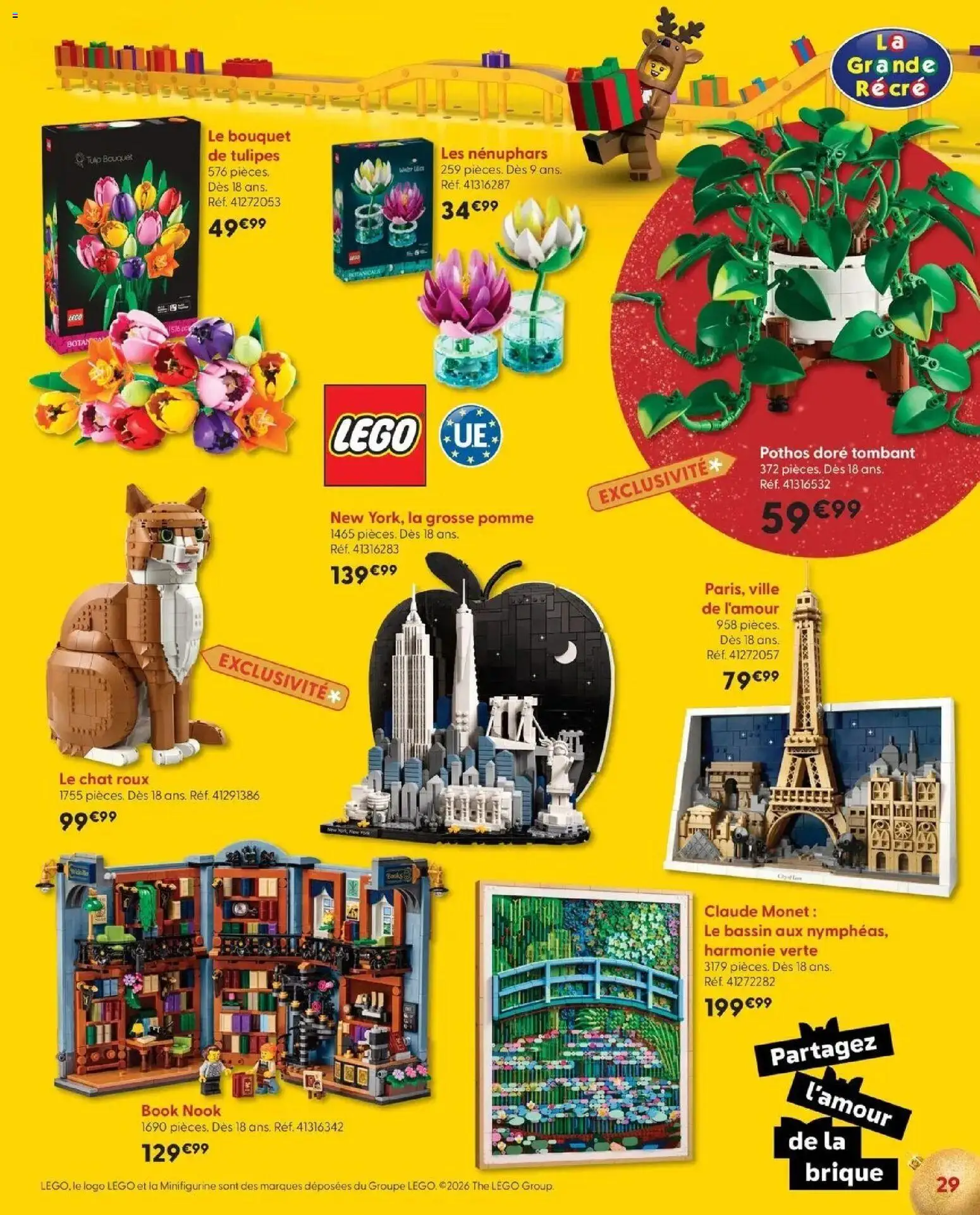 La Grande Récré - LE NOËL DE TOUTES LES PASSIONS à partir du 14/10/2026 - promo en ligne | Page: 29 | Produits: Légo, Tulipes, Bouquet de tulipes, Thé