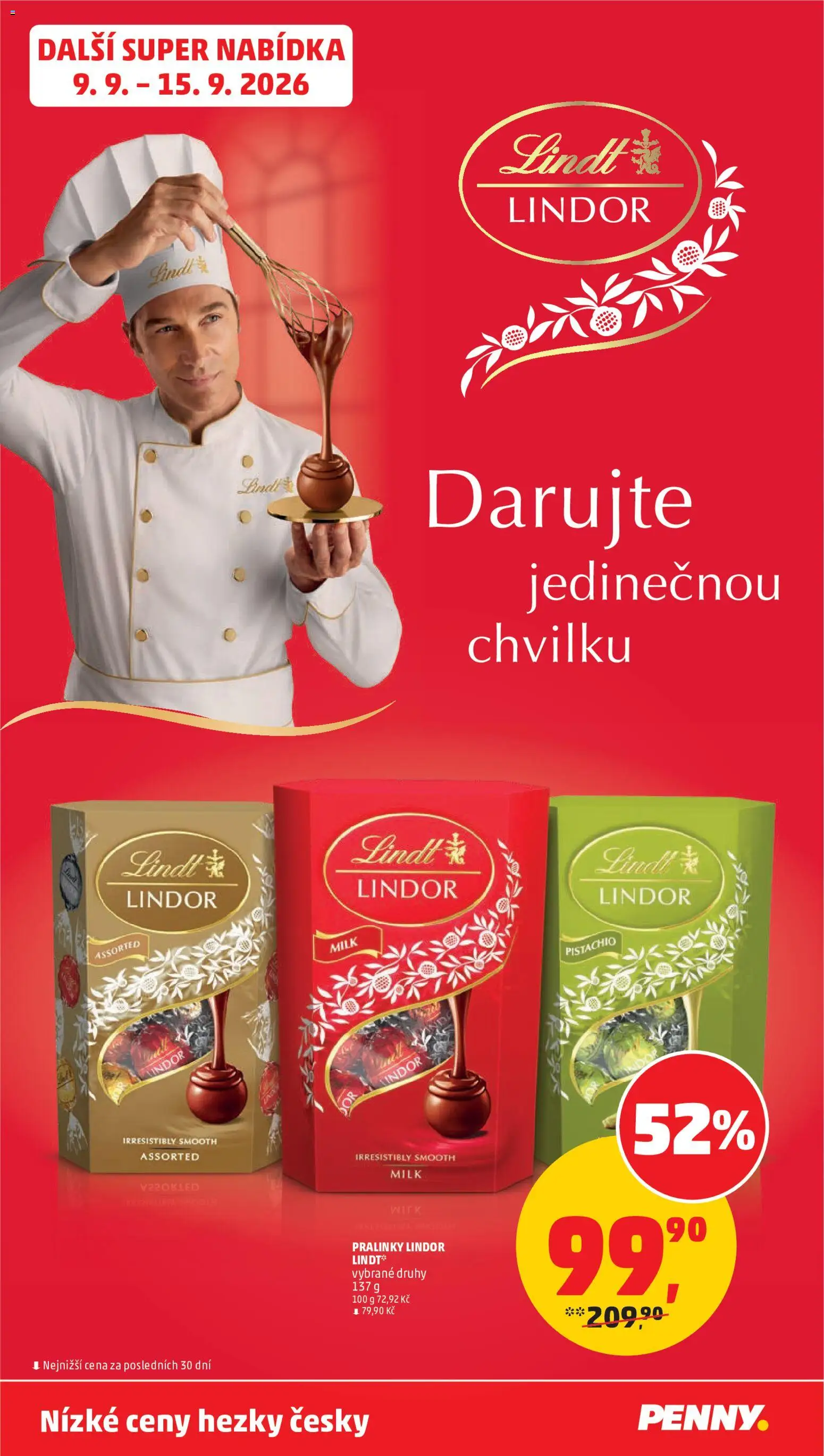 Penny Market leták od 09.09.2026 | Strana: 33 | Produkty: Lindor, Lindt, Lindt lindor