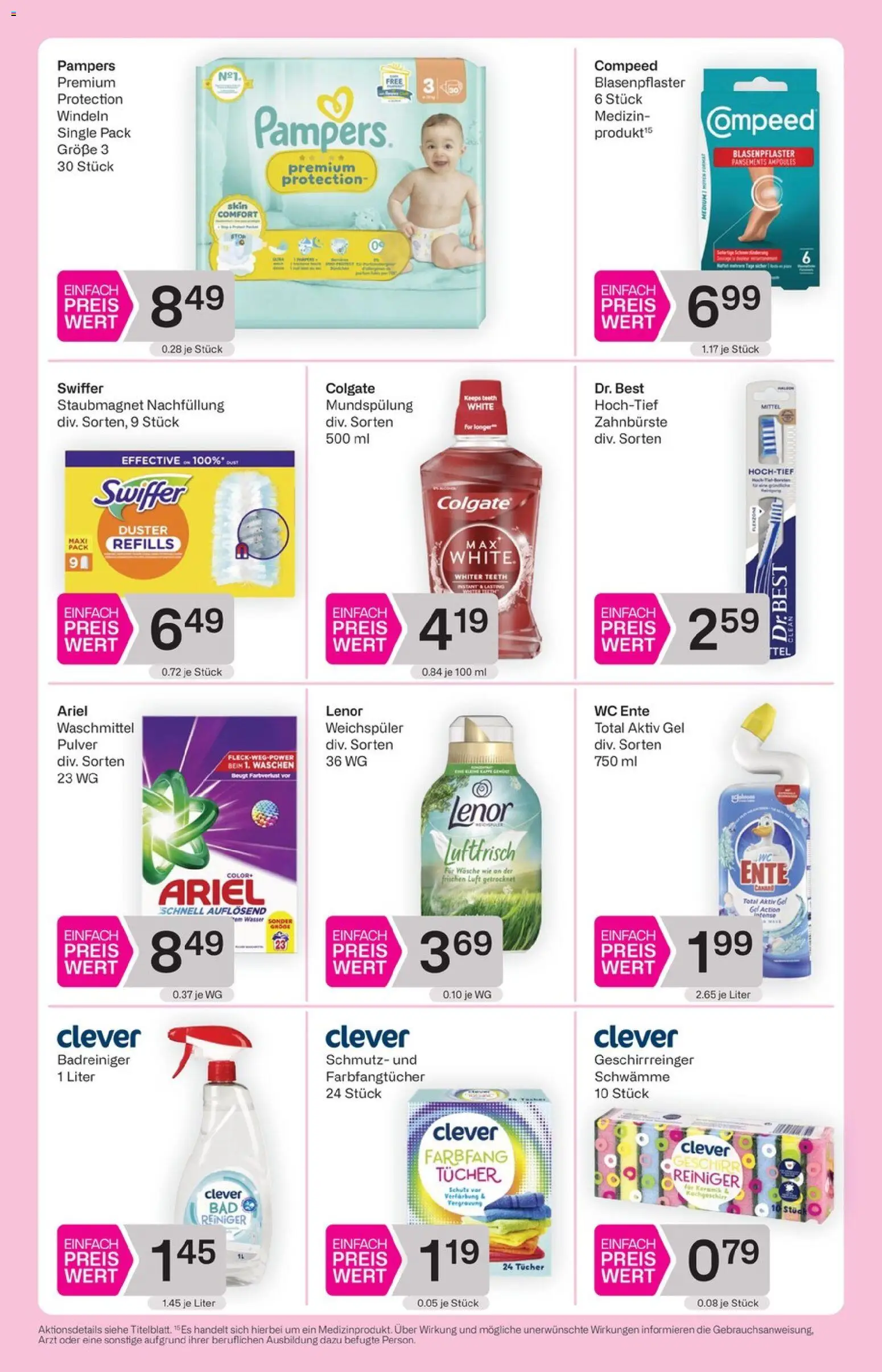 Bipa Flugblatt gültig ab 11.06.2026 | Seite: 12 | Produkte: Pampers, Zahnbürste, Weichspüler, Waschmittel
