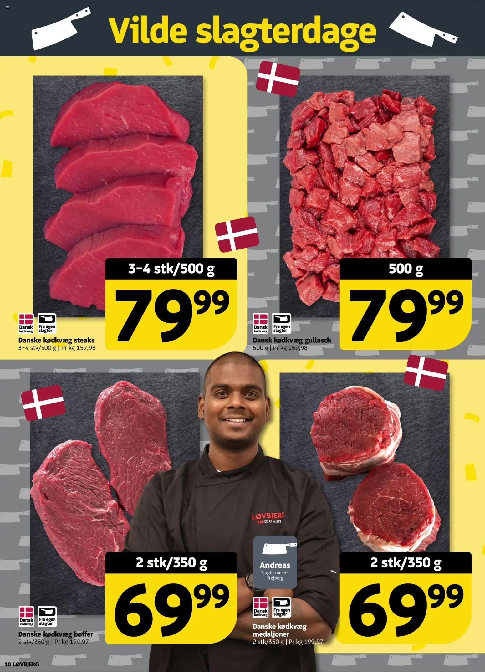 Løvbjerg tilbudsavis – gyldig fra 11/09/2026 | Side: 10 | Produkter: Bøffer