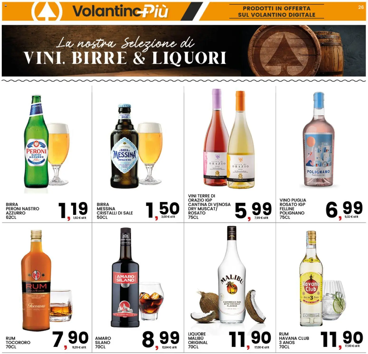 Volantino Interspar del 18.06.2026 | Pagina: 26 | Prodotti: Birra, Sale, Rum, Amaro