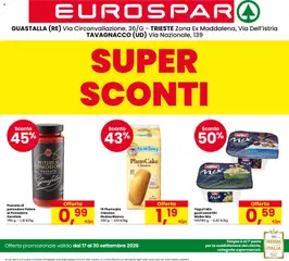 Anteprima del volantino Eurospar volantino Trieste valido a partire dal 17/09/2026