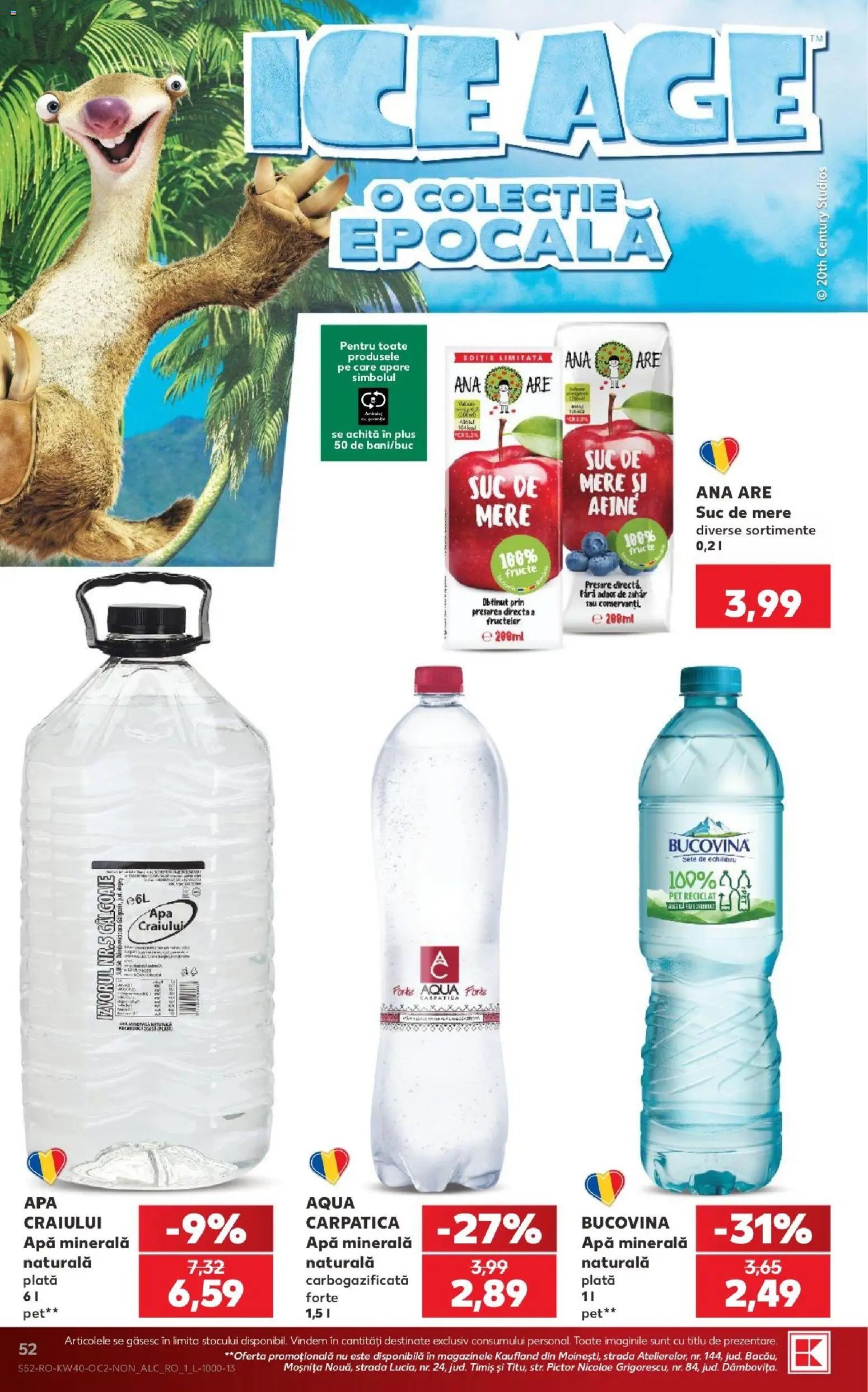 Kaufland RO akciós ujság - amely érvényes a következő dátumtól: 2026.09.30. | Oldal: 52