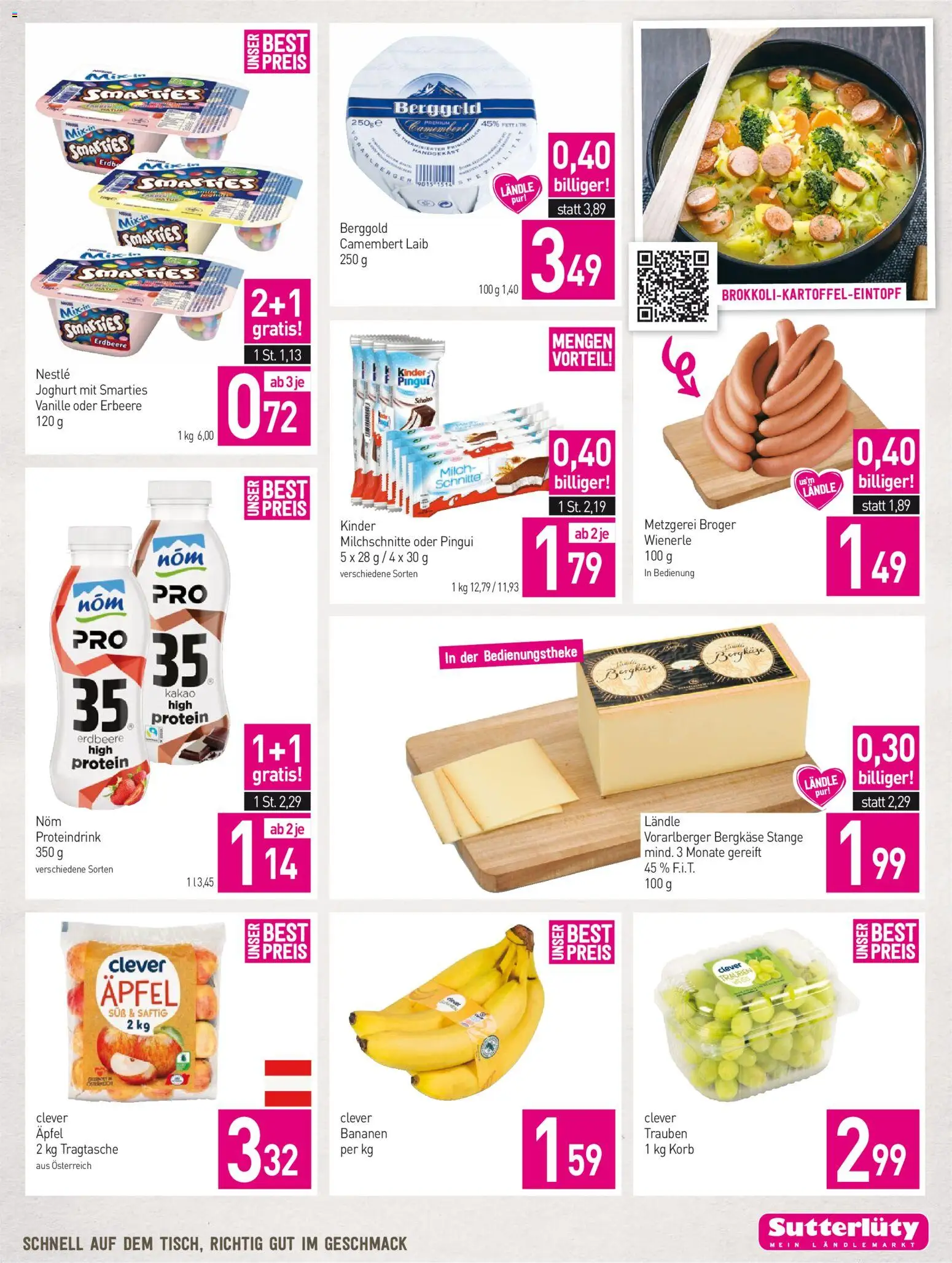 Sutterlüty Mein Ländlemarkt gültig ab 12.10.2026 | Seite: 3 | Produkte: Korb, Milch, Joghurt, Äpfel