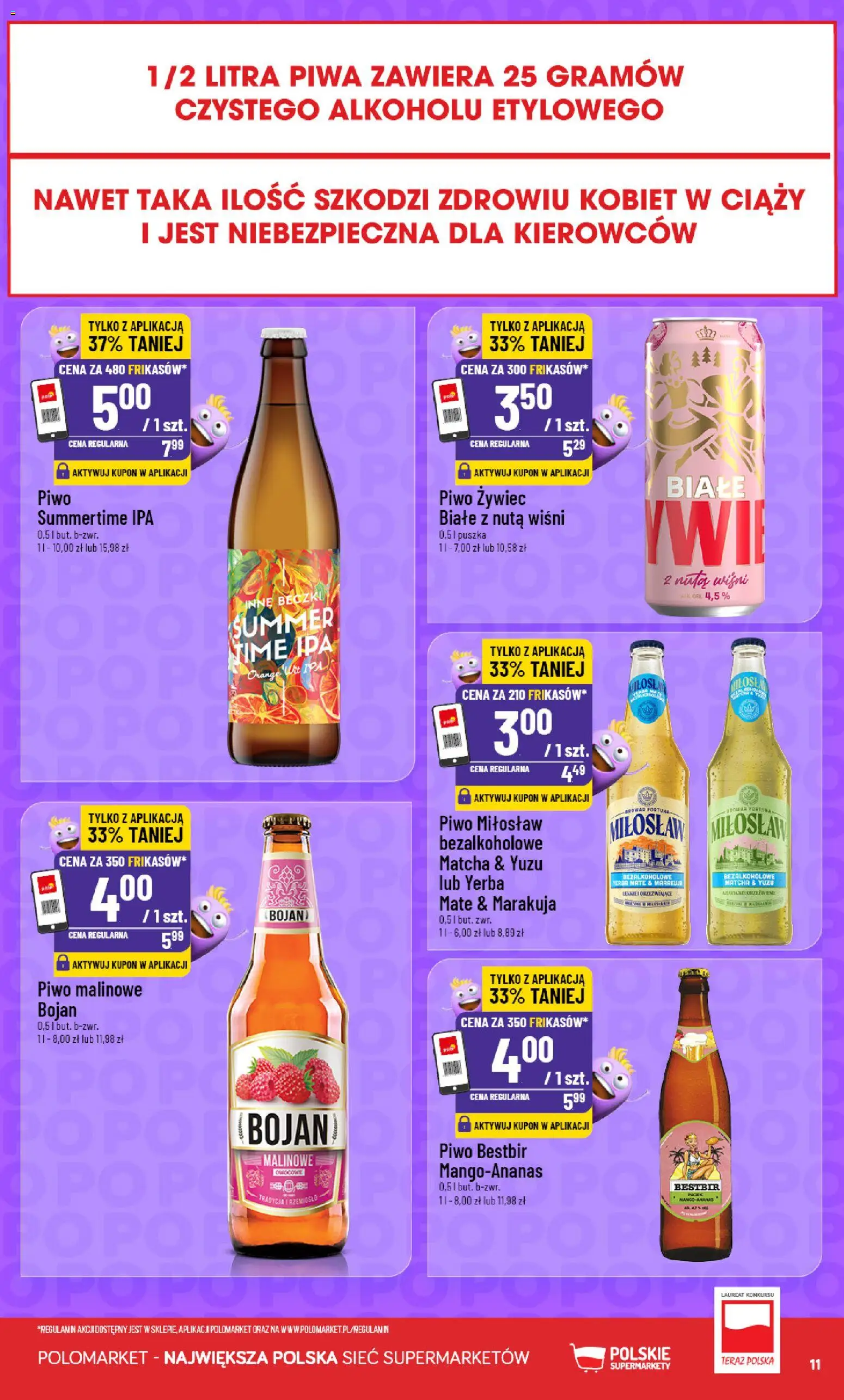POLOmarket gazetka - Frikasowe Hity od 02.09.2026 | Strona: 11 | Produkty: Marakuja, Piwo malinowe, Matcha, Yerba mate