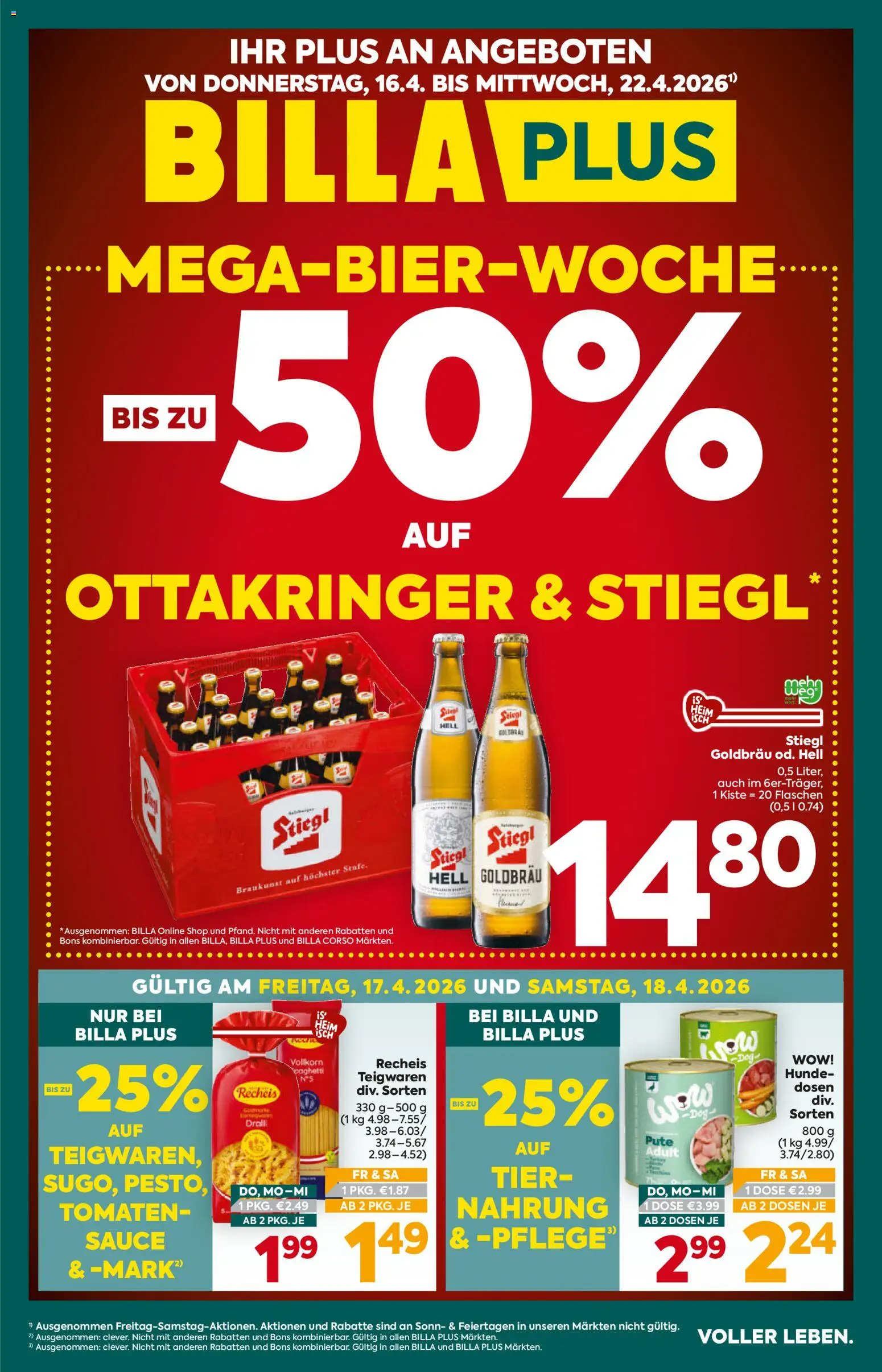 Billa Plus Flugblatt gültig ab 16.04.2026 | Seite: 1 | Produkte: Tomaten