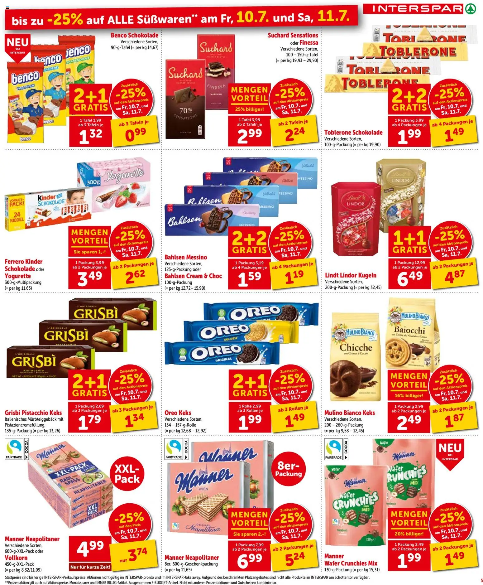 Interspar Flugblatt - Niederösterreich gültig ab 09.07.2026 | Seite: 6 | Produkte: Schokolade