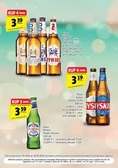 Pogląd oferty "Prim Market gazetka - Oferta alkoholowa" - ważna od 01.06.2026 | Strona: 8 | Produkty: Tyskie, Piwo, Alkohol