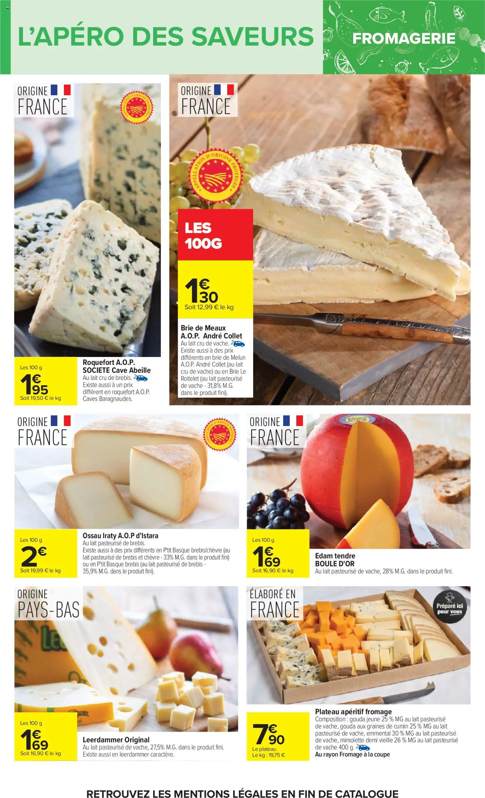 {H1} | Page: 44 | Produits: Cumin, Lait, Fromage, Brie