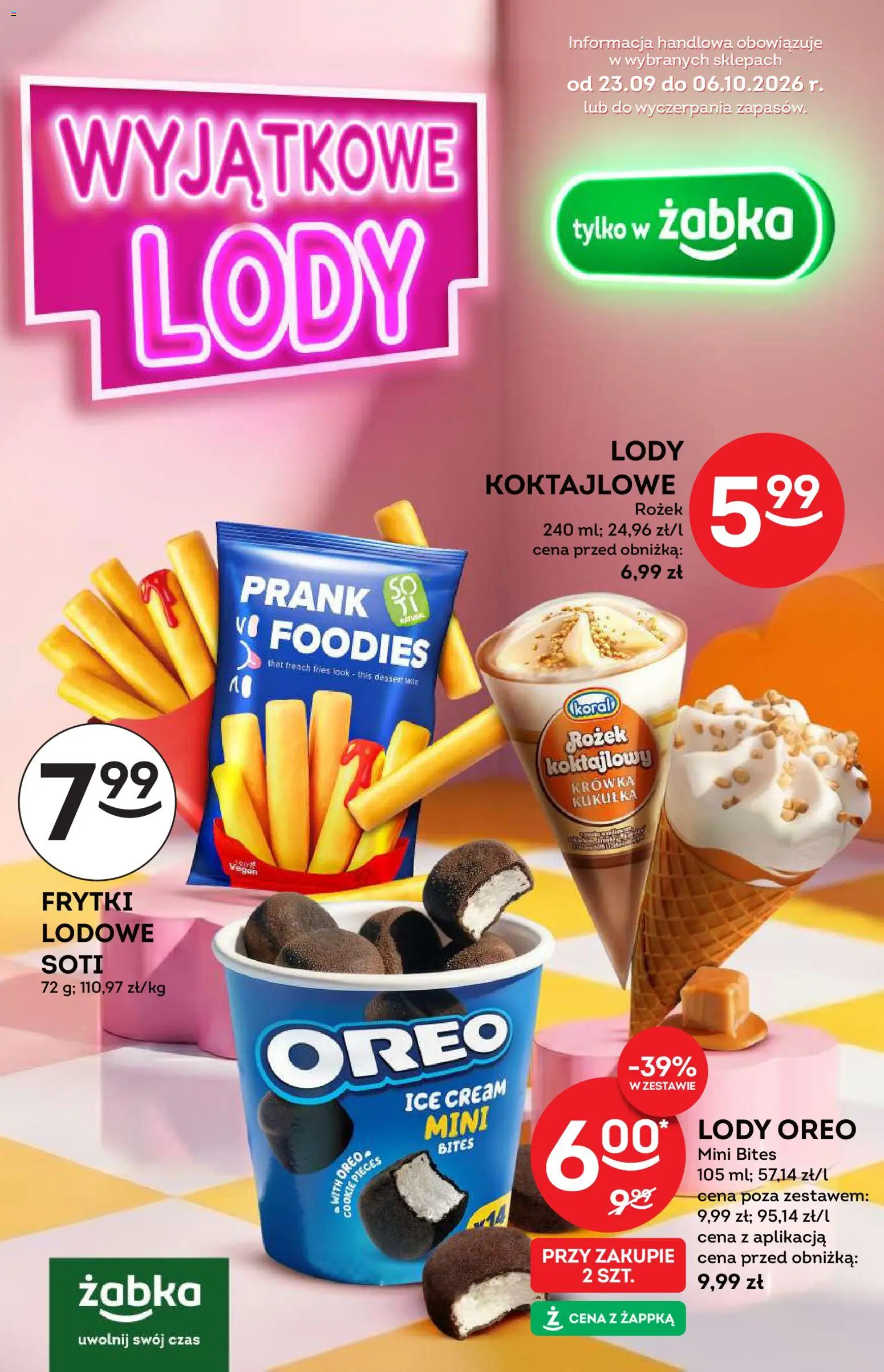 Żabka gazetka - Katalog lodowy od 23.09.2026 | Strona: 1