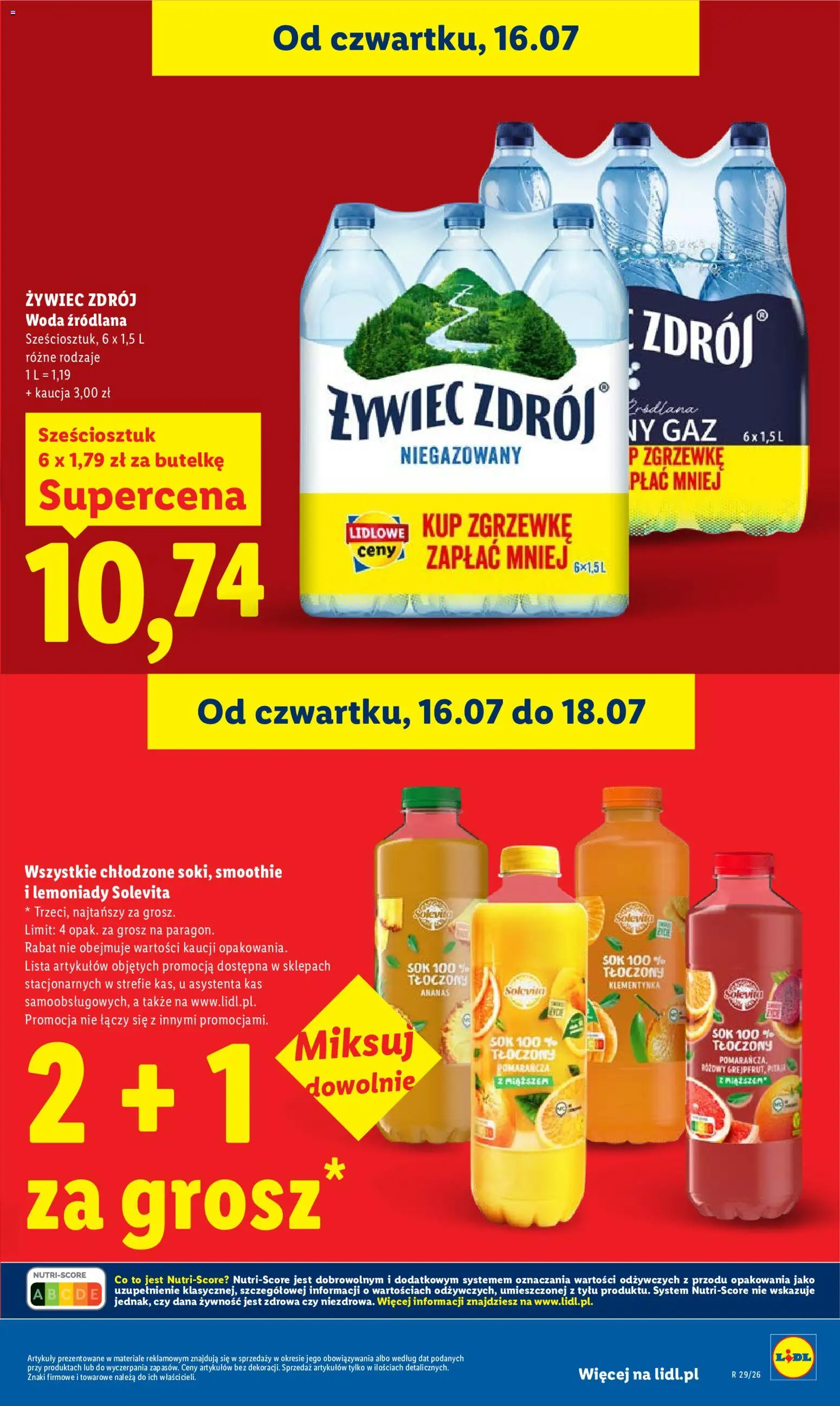 Lidl Polsko leták od 16.07.2026 | Strana: 21 | Produkty: Ananas, Smoothie, Solevita