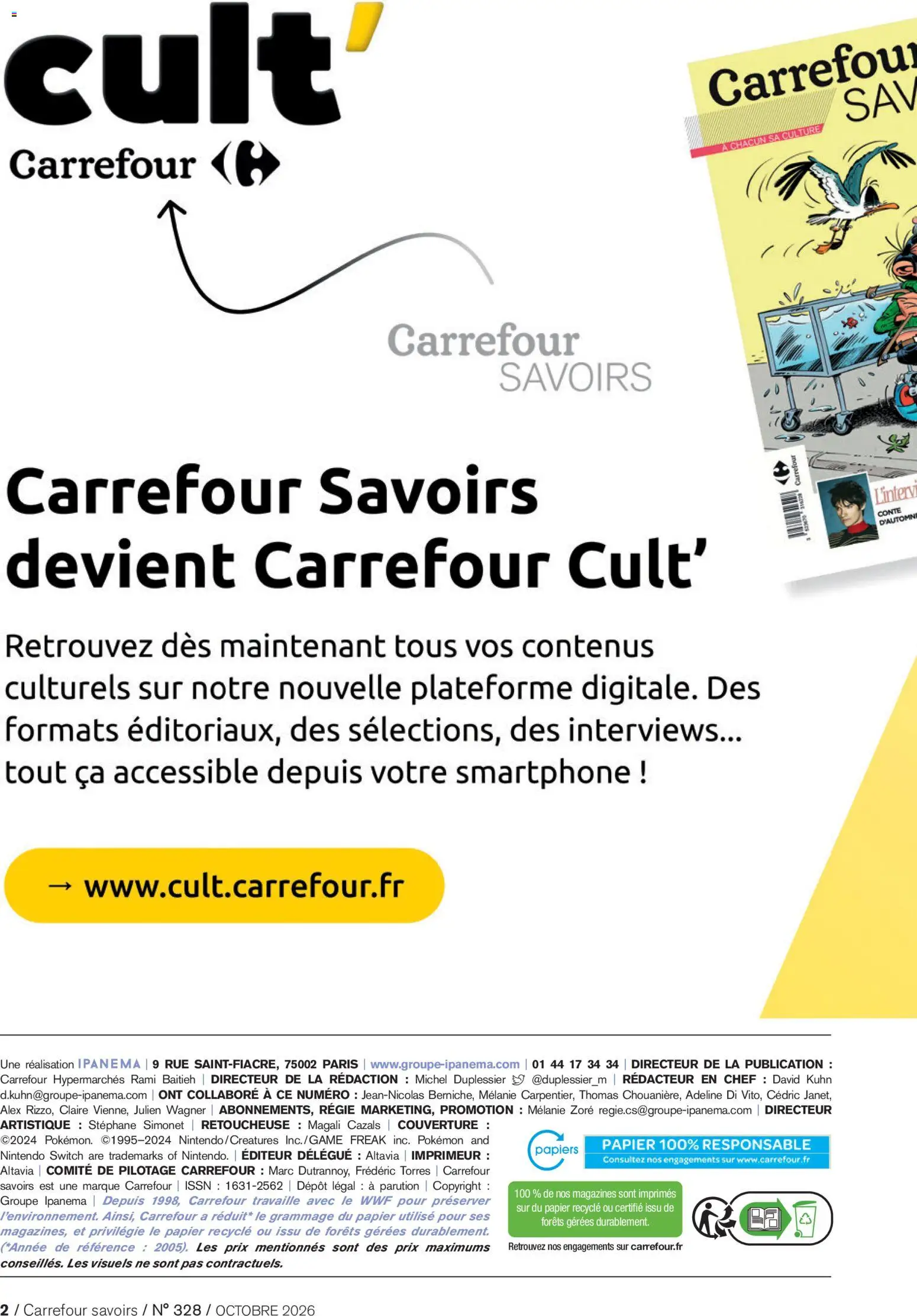 {H1} | Page: 2 | Produits: Smartphone, Nintendo Switch, Couverture, Magazine