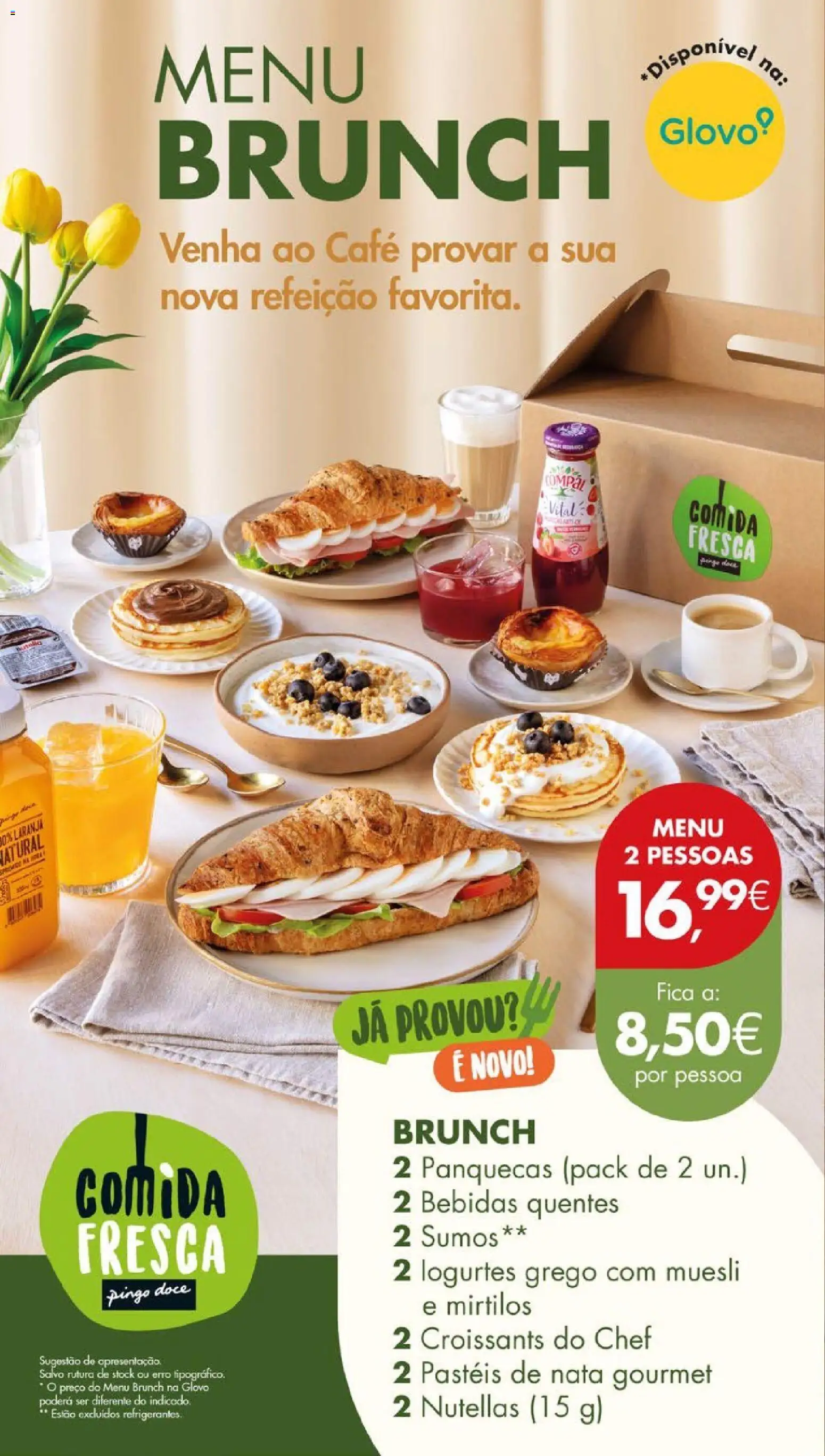 Pingo Doce folheto │ válido de 23/06/2026 | Página: 14 | Produtos: Panquecas, Café, Nata, Mirtilos
