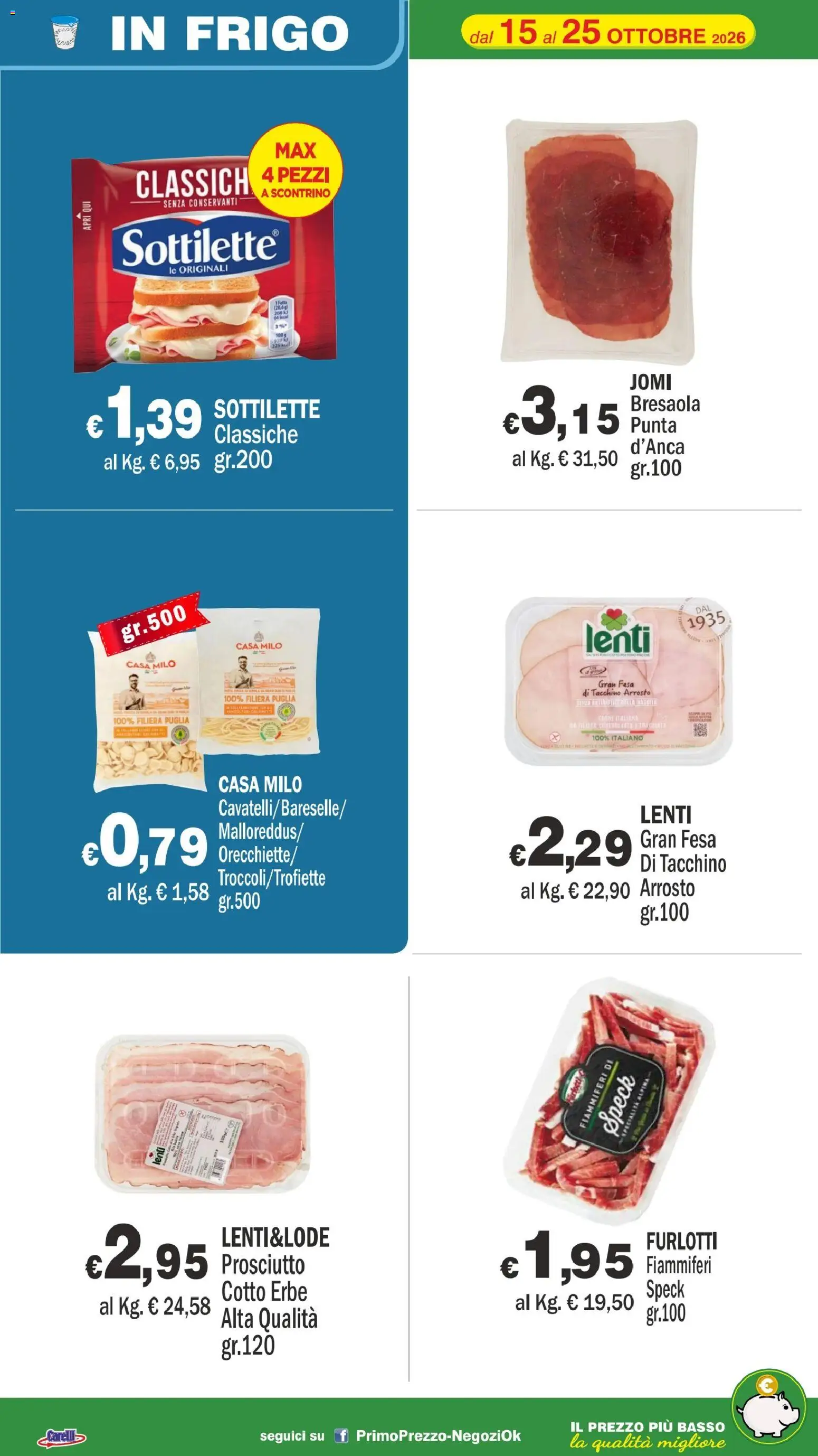 Volantino Primo Prezzo del 15/10/2026 | Pagina: 52