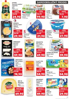 Náhled letáku ROUGETTE Sýr na gril, Sýr na gril krémový/bylinky 2x90 g od 17.06.2026 | Strana: 35