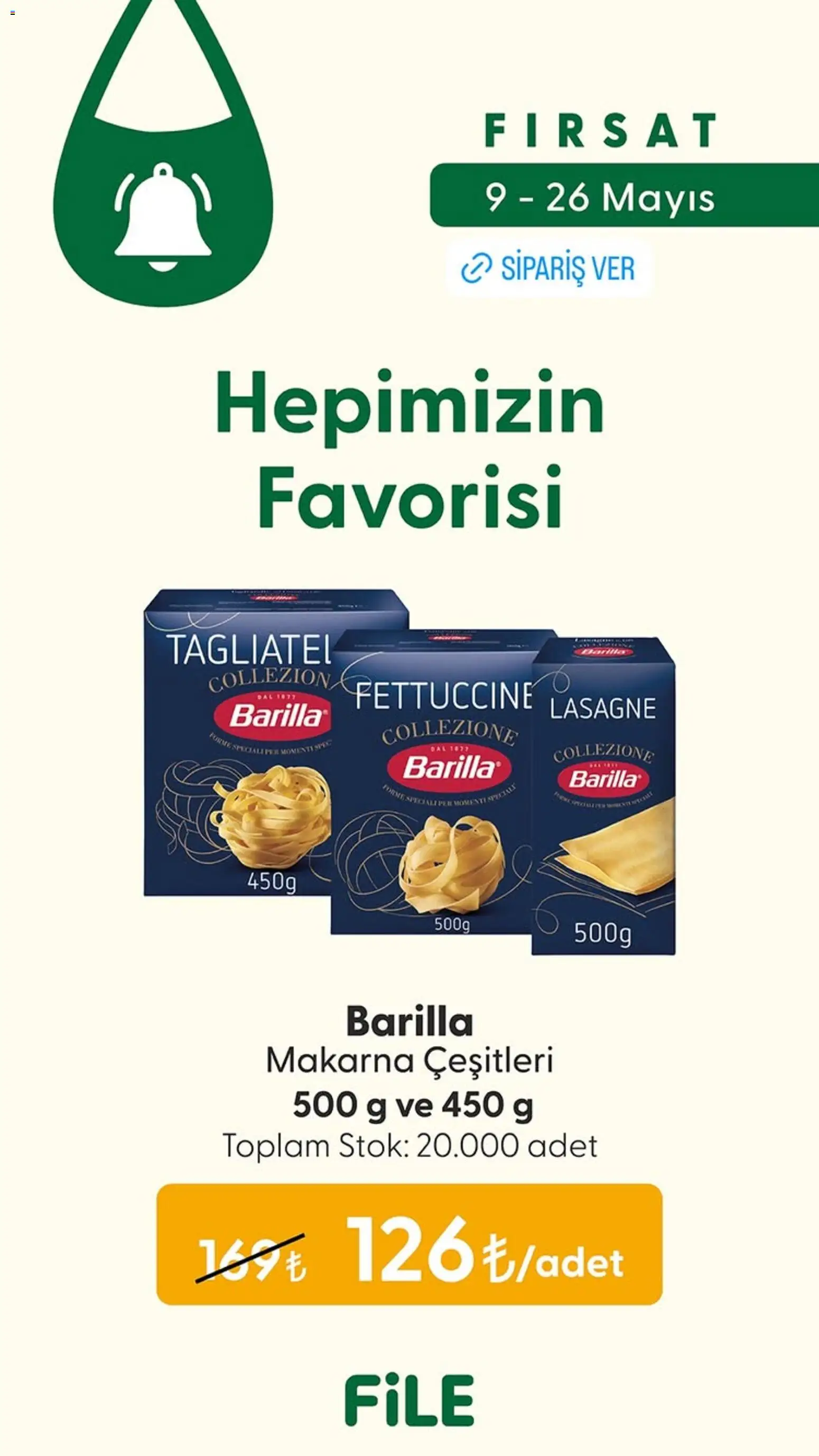File Market İndirim - 09.05.2026 tarihinden itibaren geçerlidir | Sayfa: 5 | Ürünler: Makarna