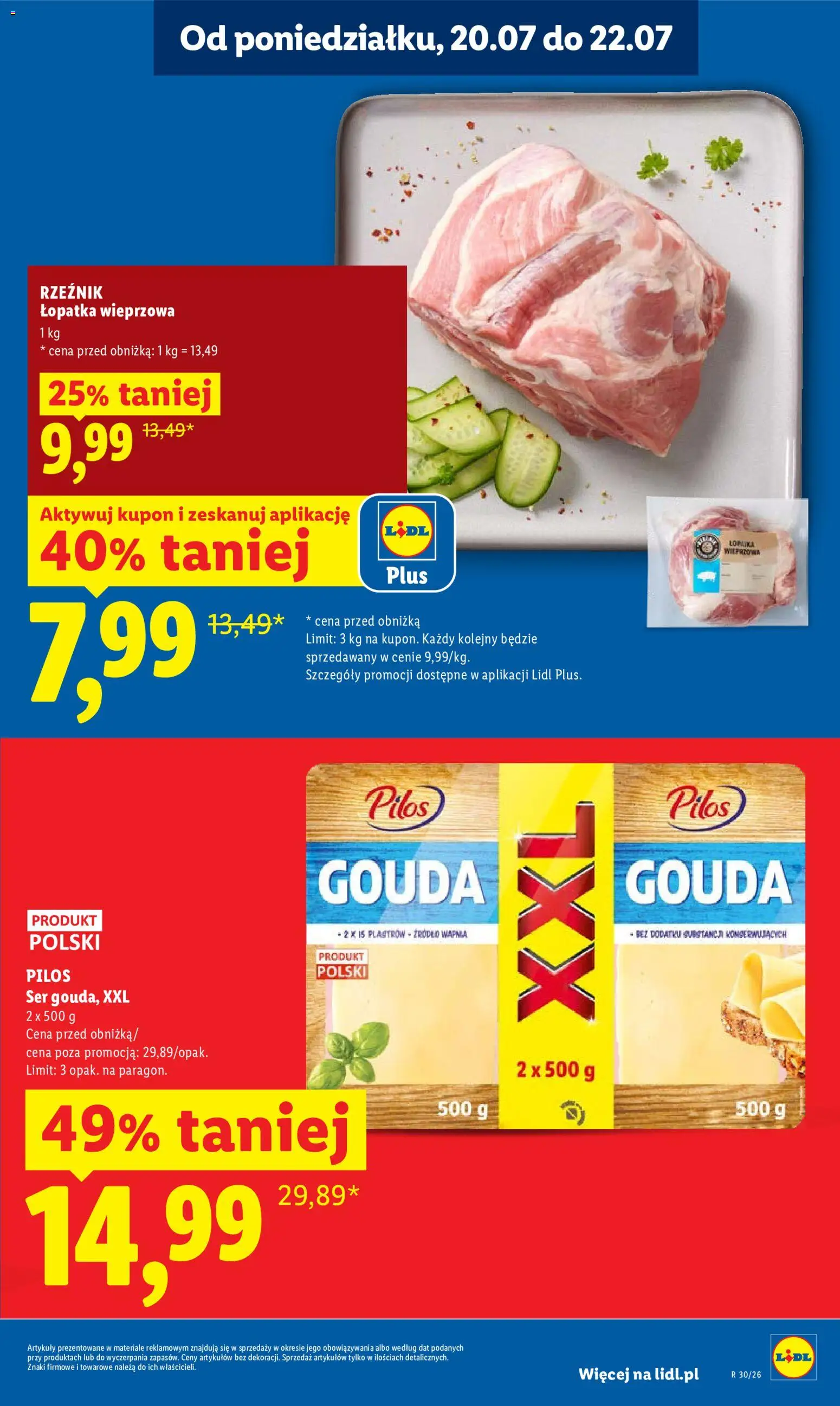 Lidl Polsko leták od 20.07.2026 | Strana: 5 | Produkty: Gouda, Lopatka