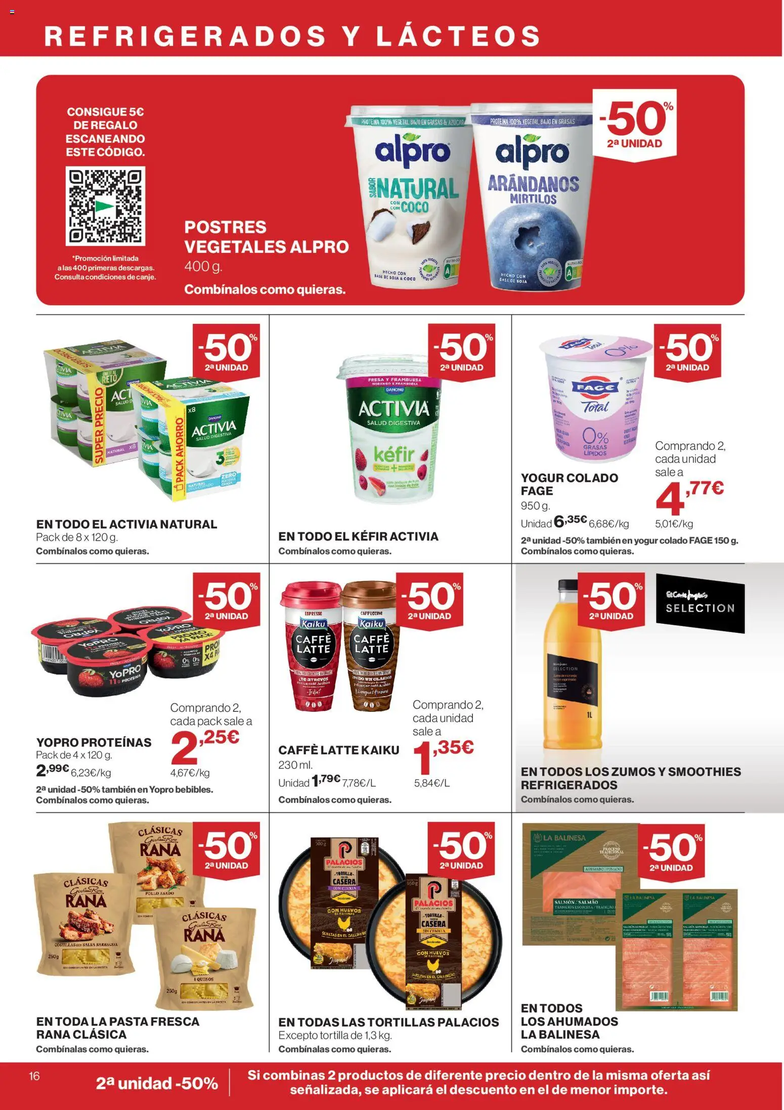 Hipercor catálogo │ válido desde el 21.05.2026 | Página: 16 | Productos: Yogur, Huevos, Τυρόπιτα, Barbacoa