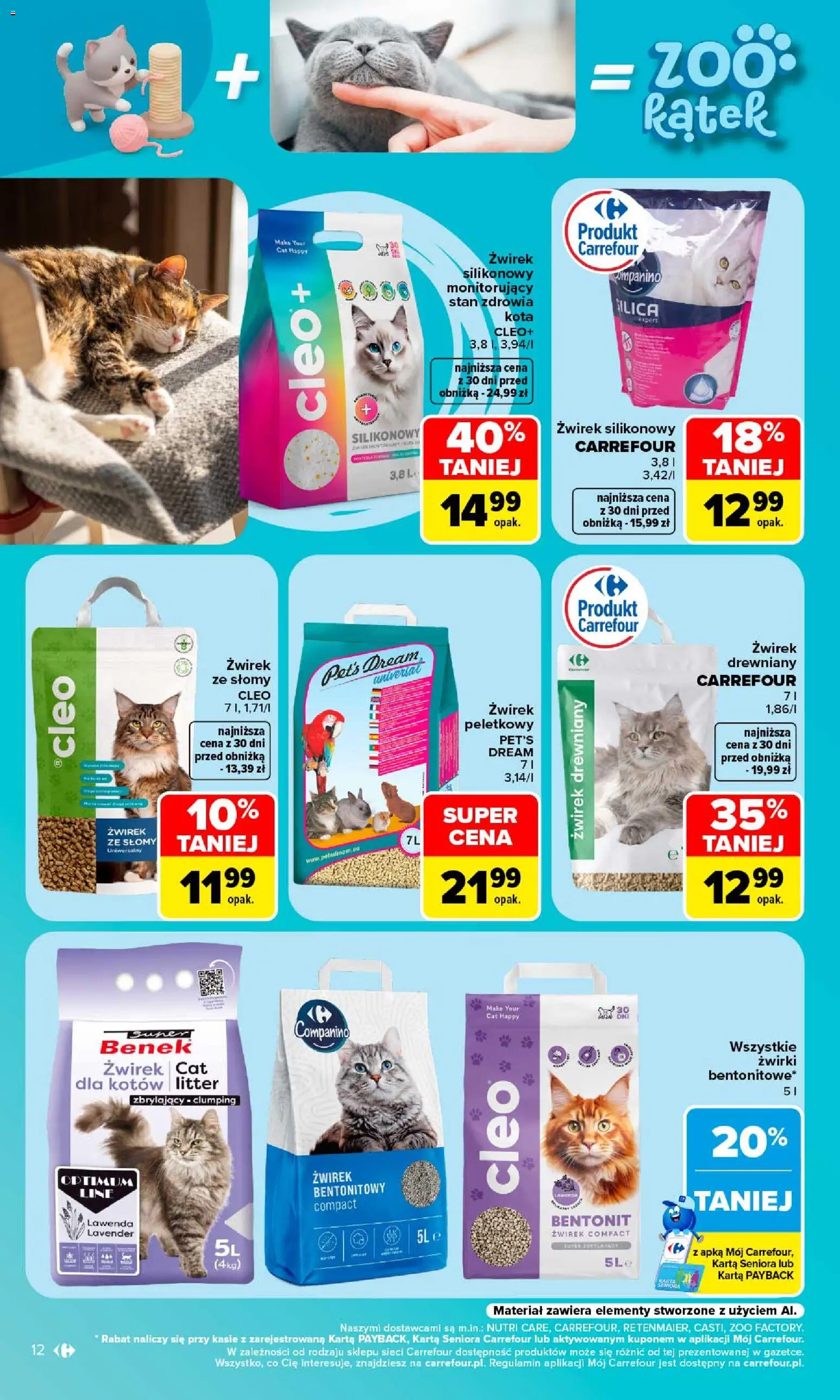 Carrefour gazetka - Pupilove od 14.09.2026 | Strona: 14 | Produkty: Karta, Żwirek silikonowy, Żwirek drewniany, Lawenda