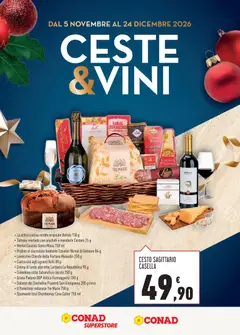 Anteprima del volantino Conad volantino Superstore Ceste & Vini valido a partire dal 05/11/2026