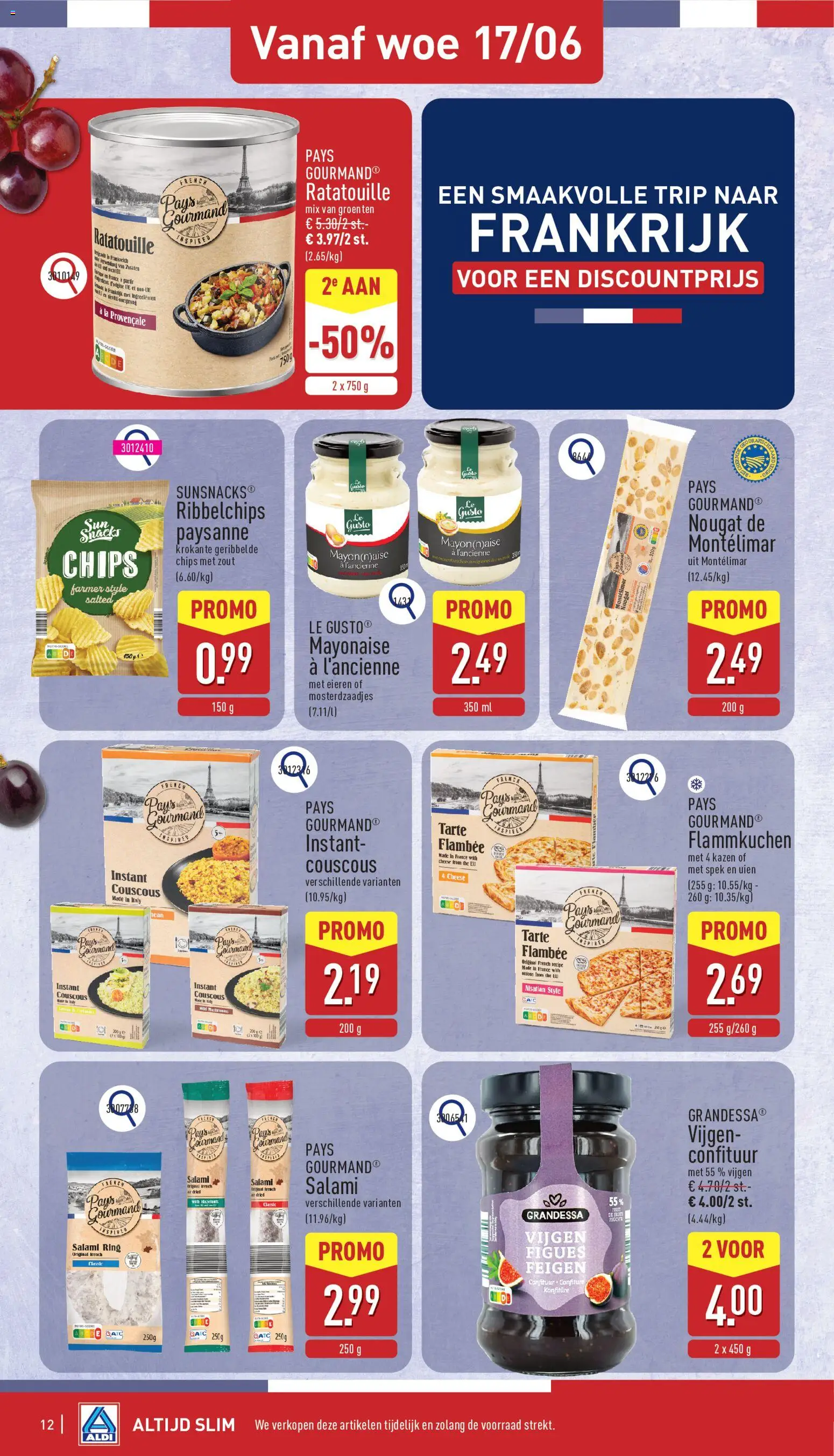 {H1} | Pagina: 12 | Producten: La, Ring, Eieren, Salami