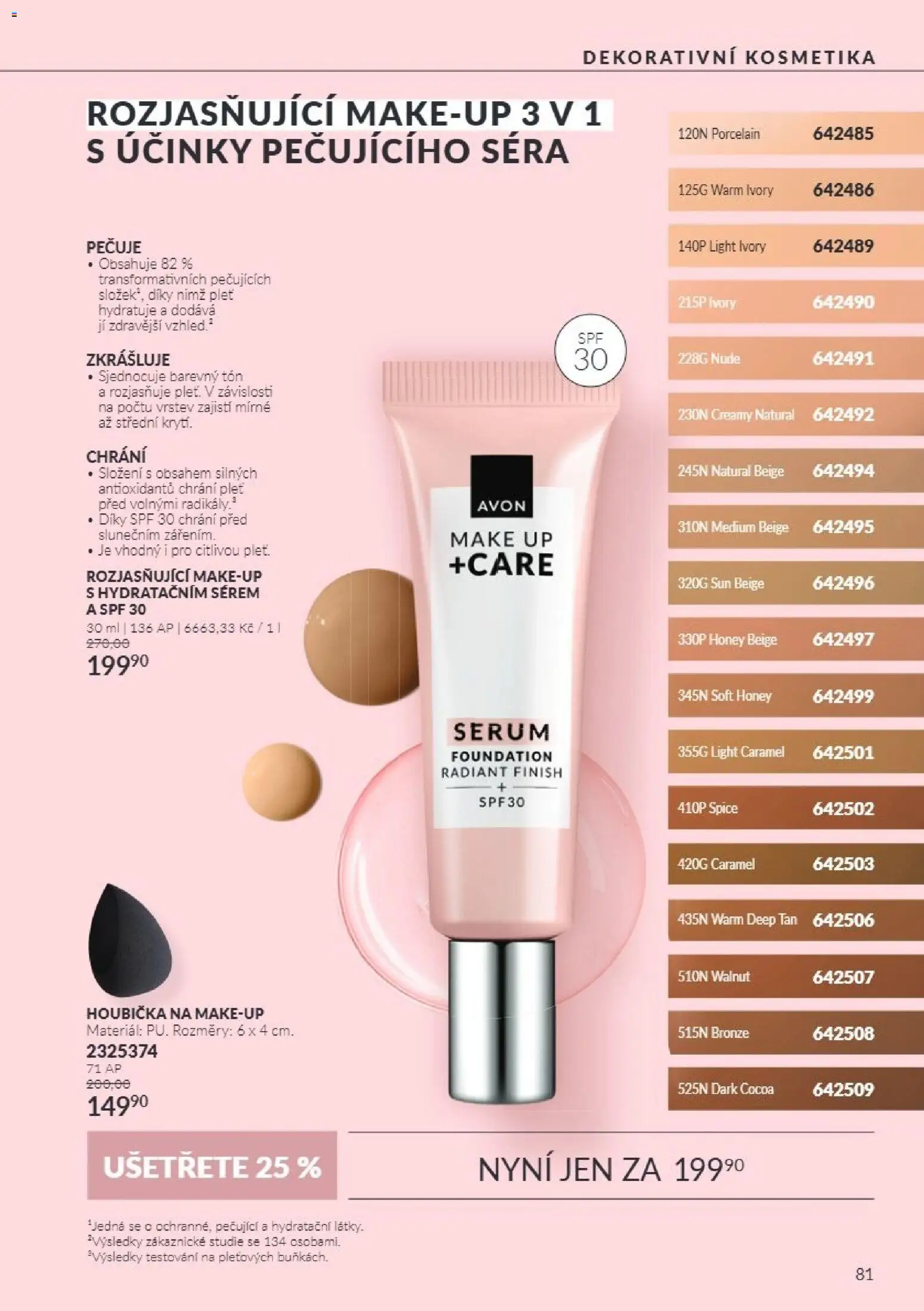 Avon Katalog 11/2026 od 01.11.2026 | Strana: 81 | Produkty: Finish, Houbička, Makeup, Sérum