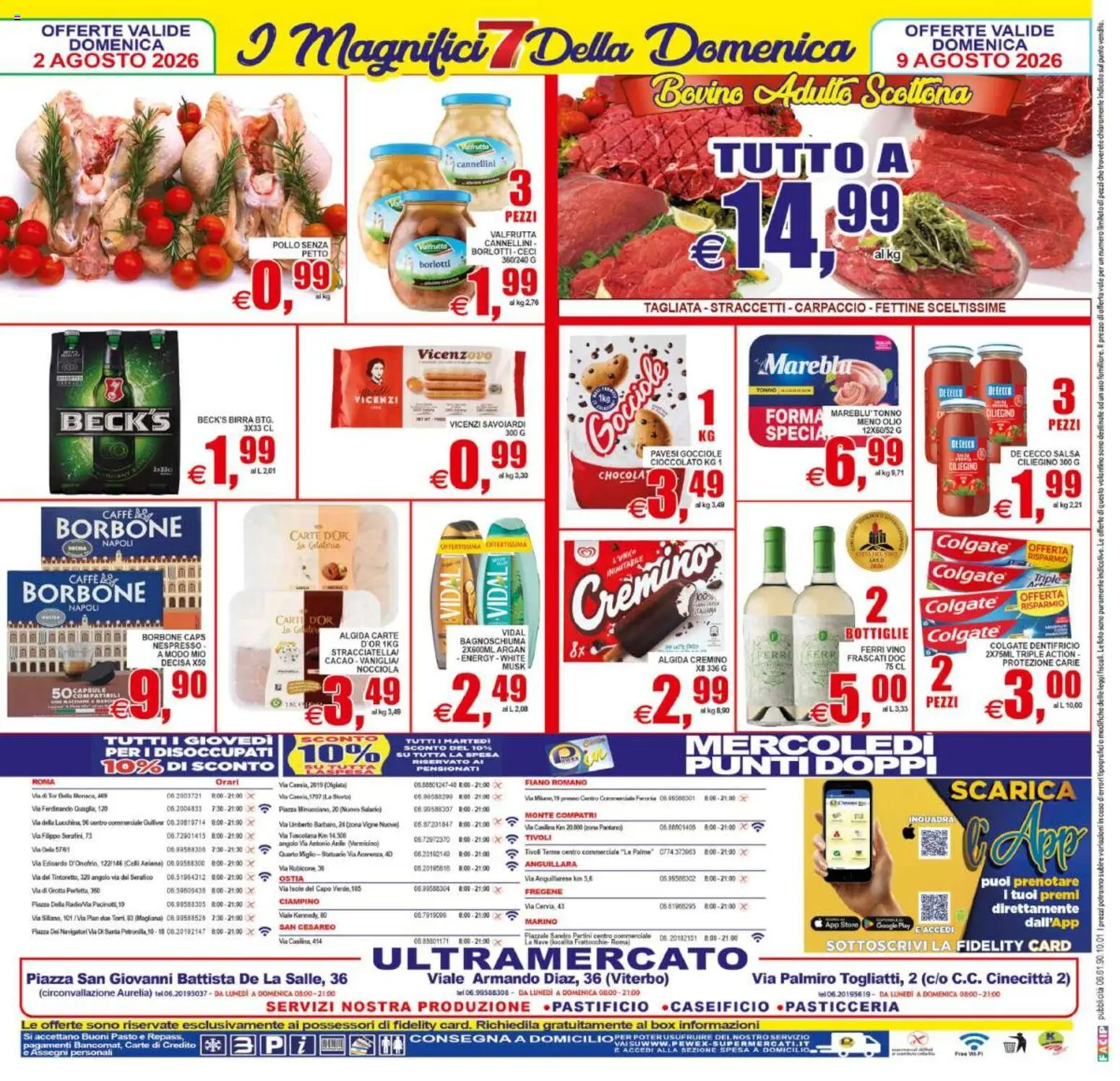 Volantino Pewex del 31/07/2026 | Pagina: 28 | Prodotti: Bagnoschiuma, Caffè, Ceci, Vino