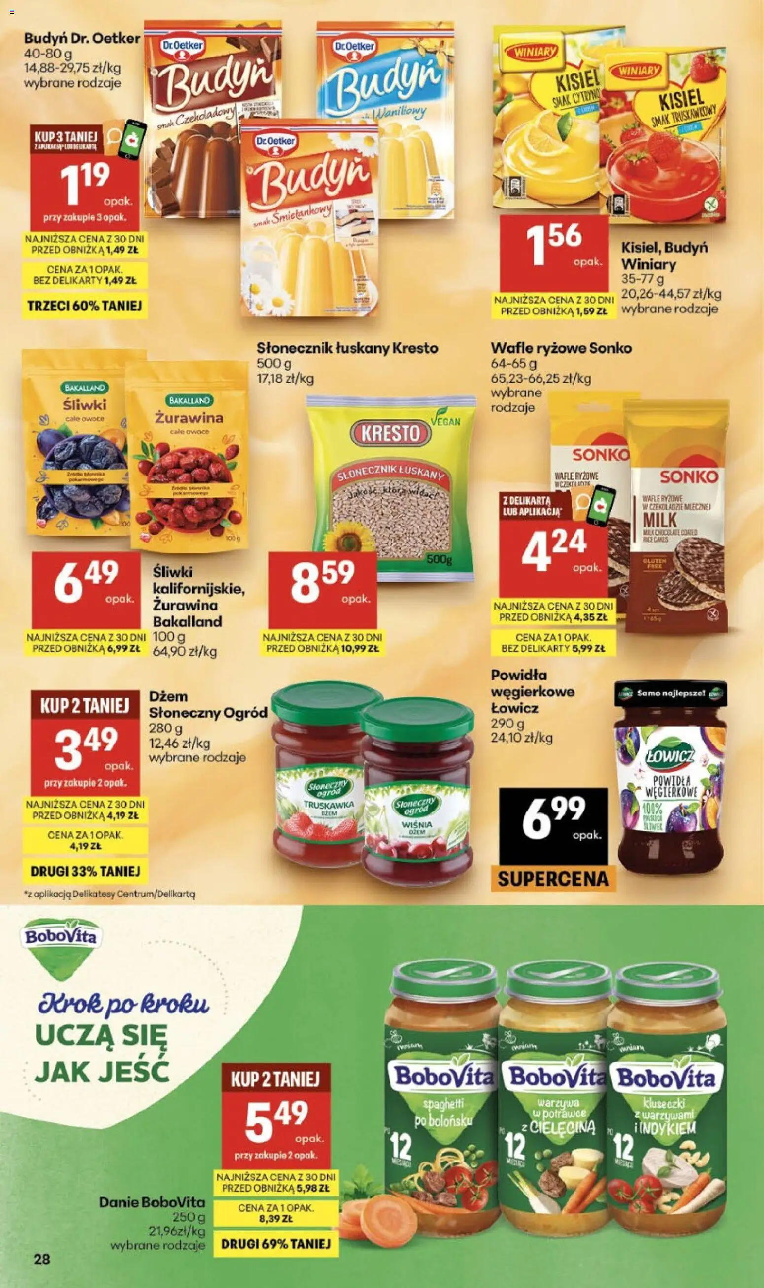Delikatesy Centrum gazetka od 08.10.2026 | Strona: 28 | Produkty: Spaghetti, Żurawina, Słonecznik, Słonecznik łuskany