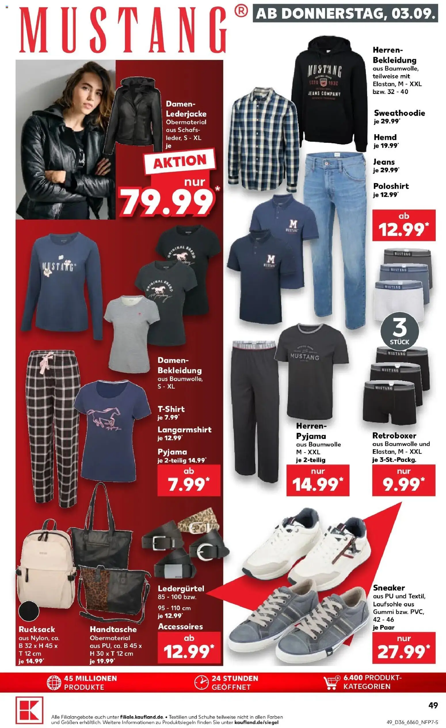 Prospekt Kaufland ab 31.08.2026 » Angebote Online zum Blättern | Seite: 58 | Produkte: Langarmshirt, Handtasche, Rucksack, Jeans