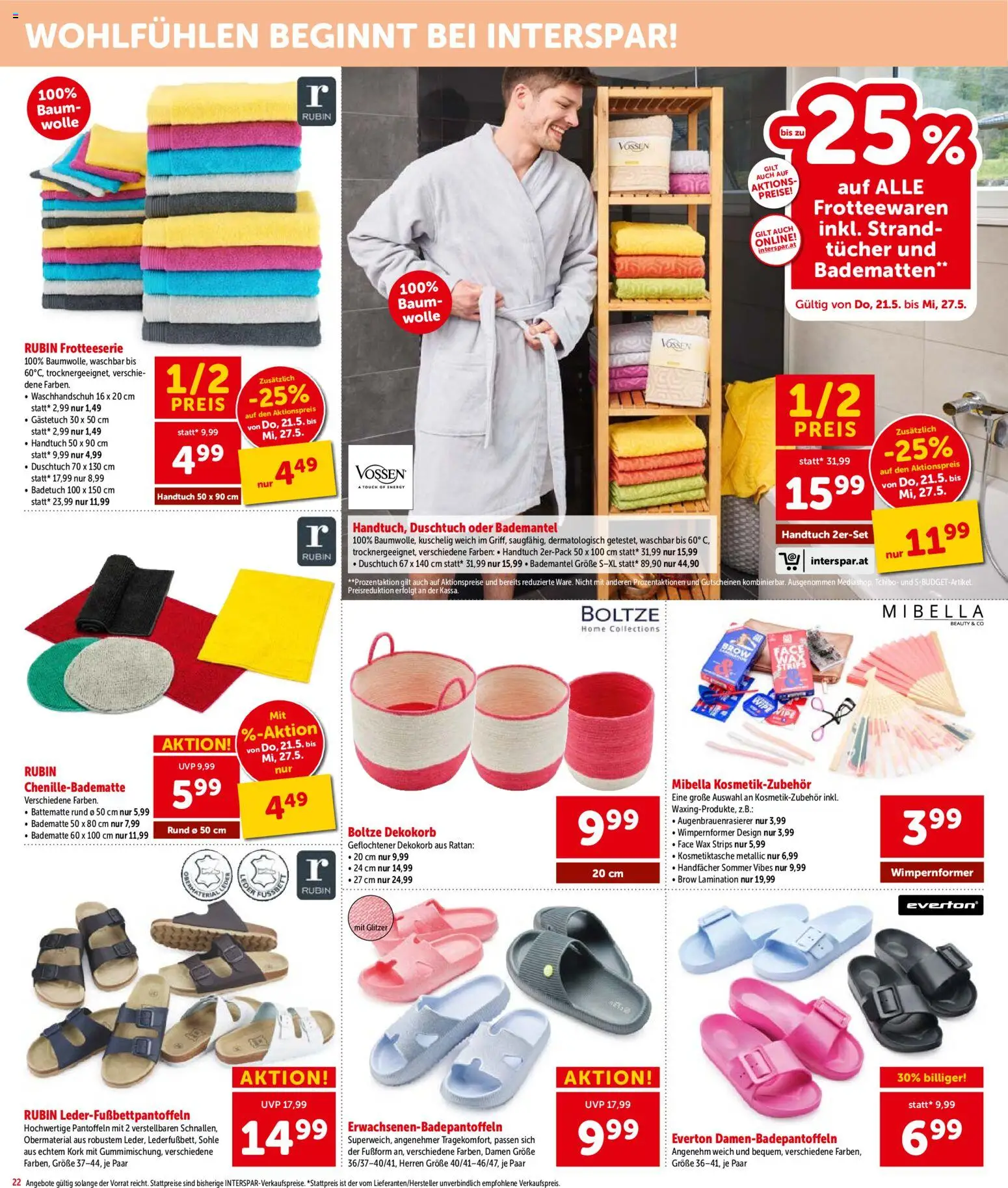 Interspar Flugblatt - Vorarlberg gültig ab 21.05.2026 | Seite: 23 | Produkte: Bademantel