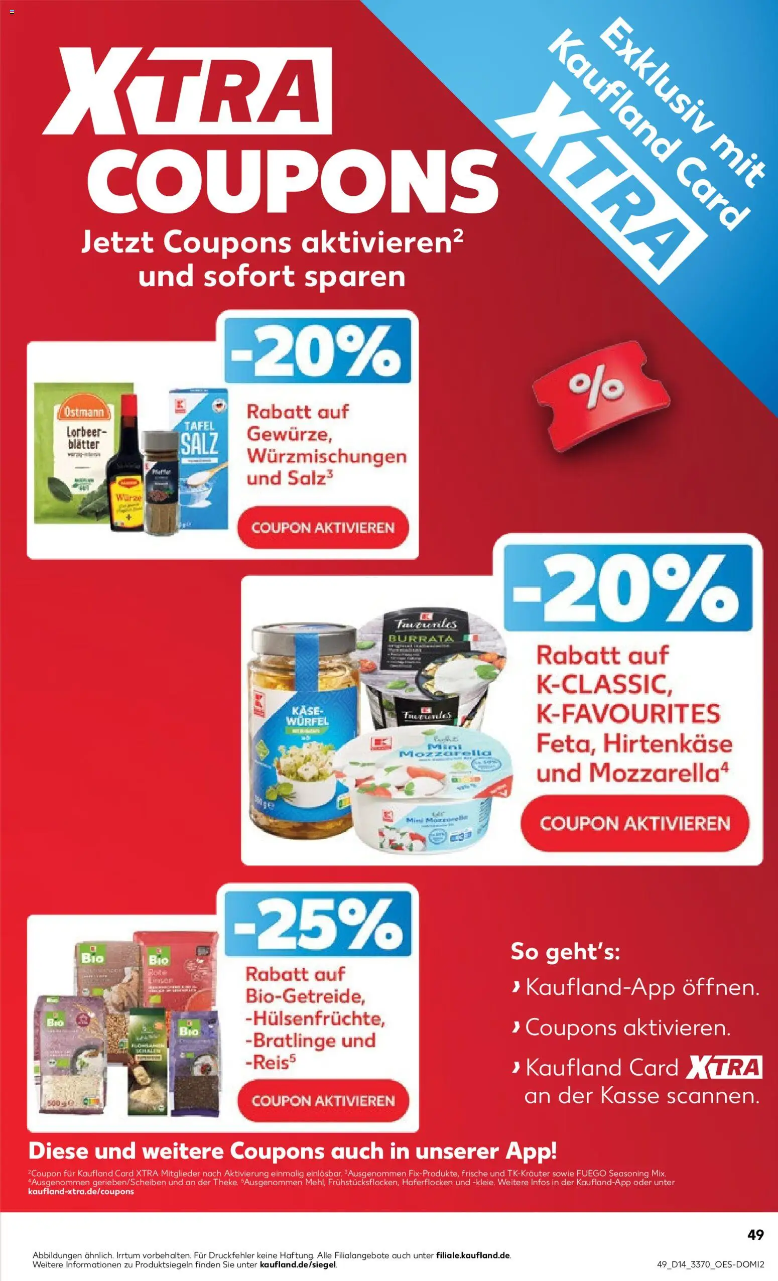 Kaufland Prospekt Rostock	 – gültig ab 02.04.2026 | Seite: 49 | Produkte: Käse, Mozzarella, Burrata, Salz