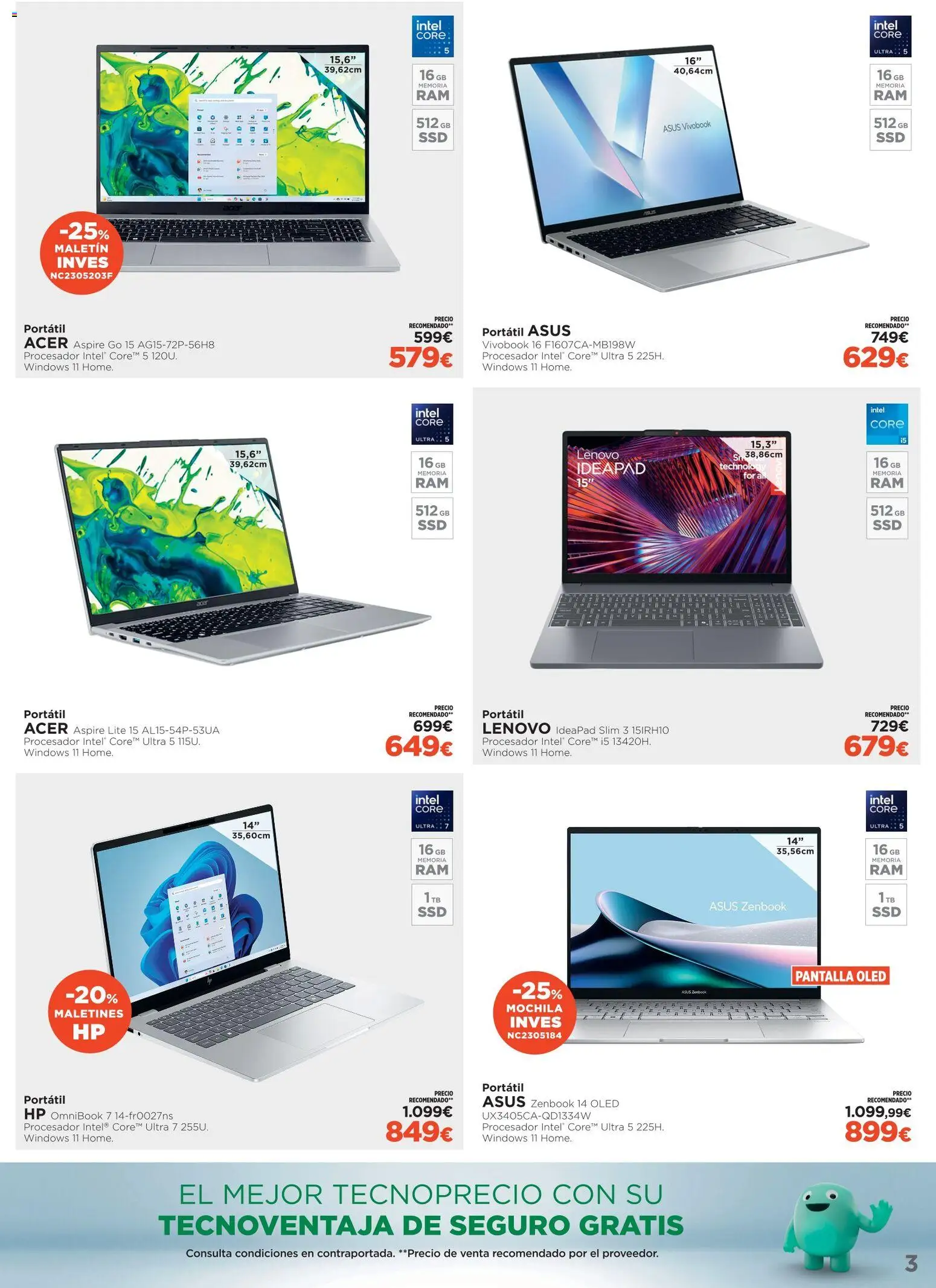 El Corte Inglés ofertas Haier │ válido desde el 15/07/2026 | Página: 3 | Productos: Mochila, Té