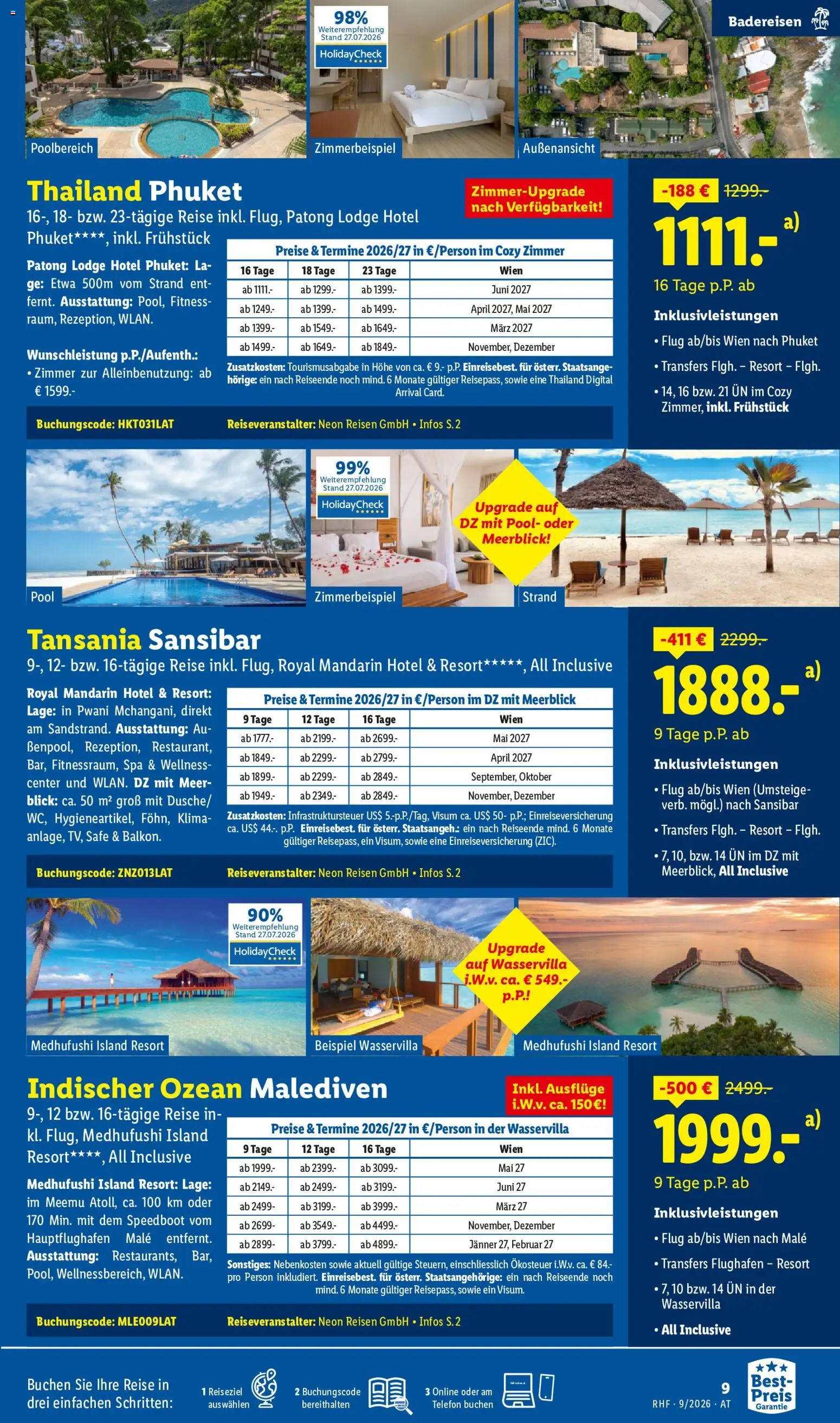 Lidl September Reise - Highlights gültig ab 31.08.2026 | Seite: 9 | Produkte: Telefon