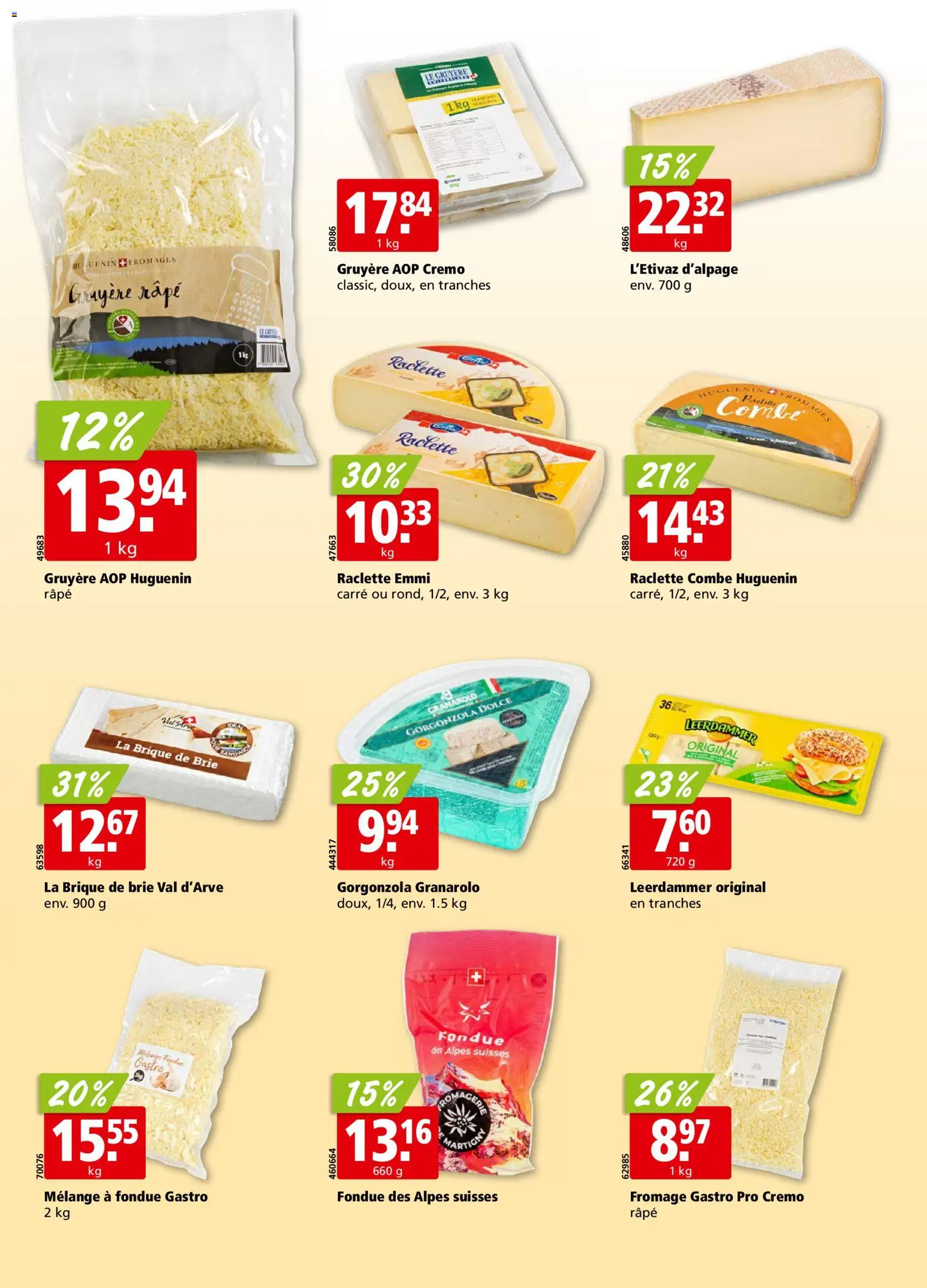 Aligro aktionen Chavannes, Matran, Genève, Sion – gültig ab 14.09.2026 | Seite: 16 | Produkte: Raclette, Fondue