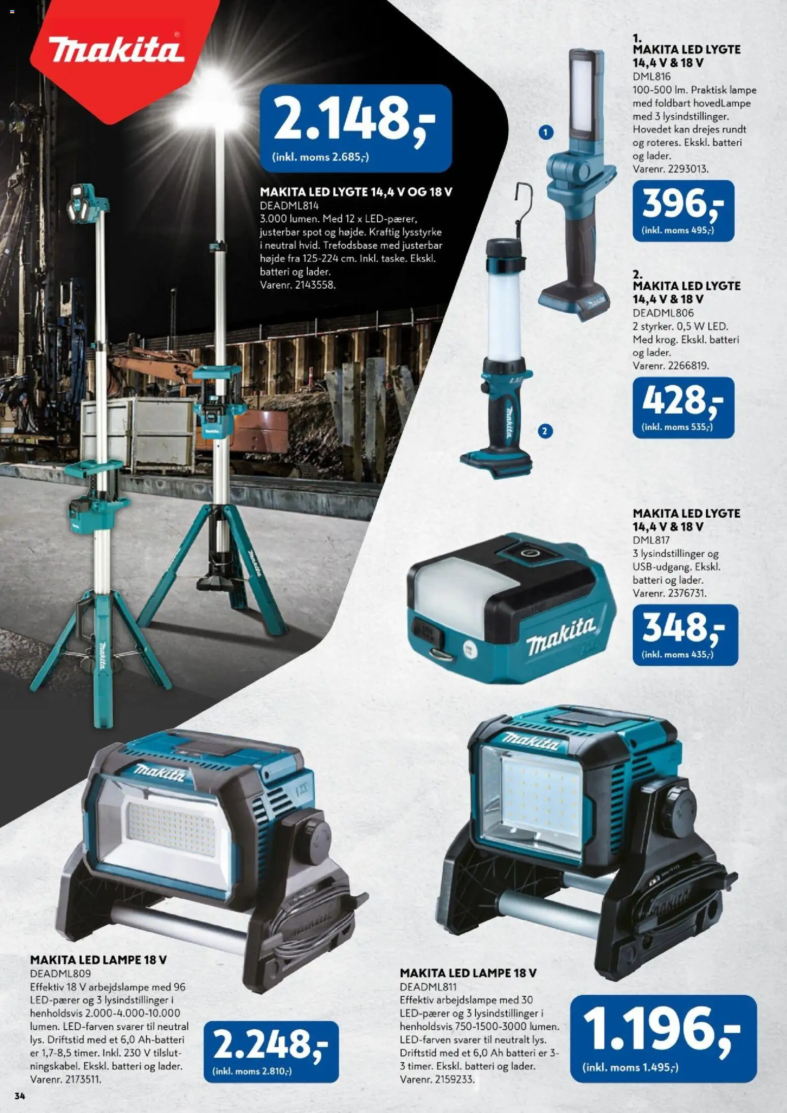 Davidsen tilbudsavis – gyldig fra 01/09/2026 | Side: 34 | Produkter: Lampe, Batteri