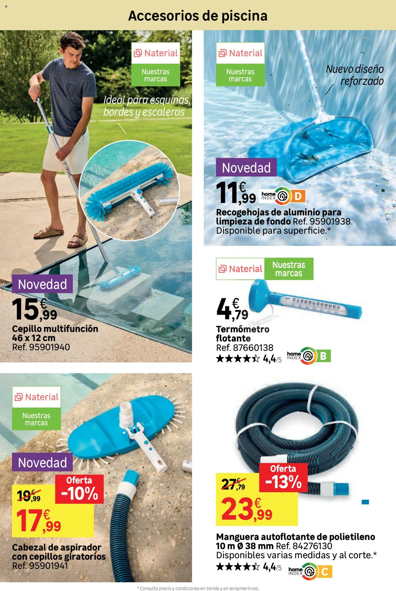 Leroy Merlin catálogo │ válido desde el 24.03.2026 | Página: 68 | Productos: Cepillo, Manguera, Termómetro, Aspirador