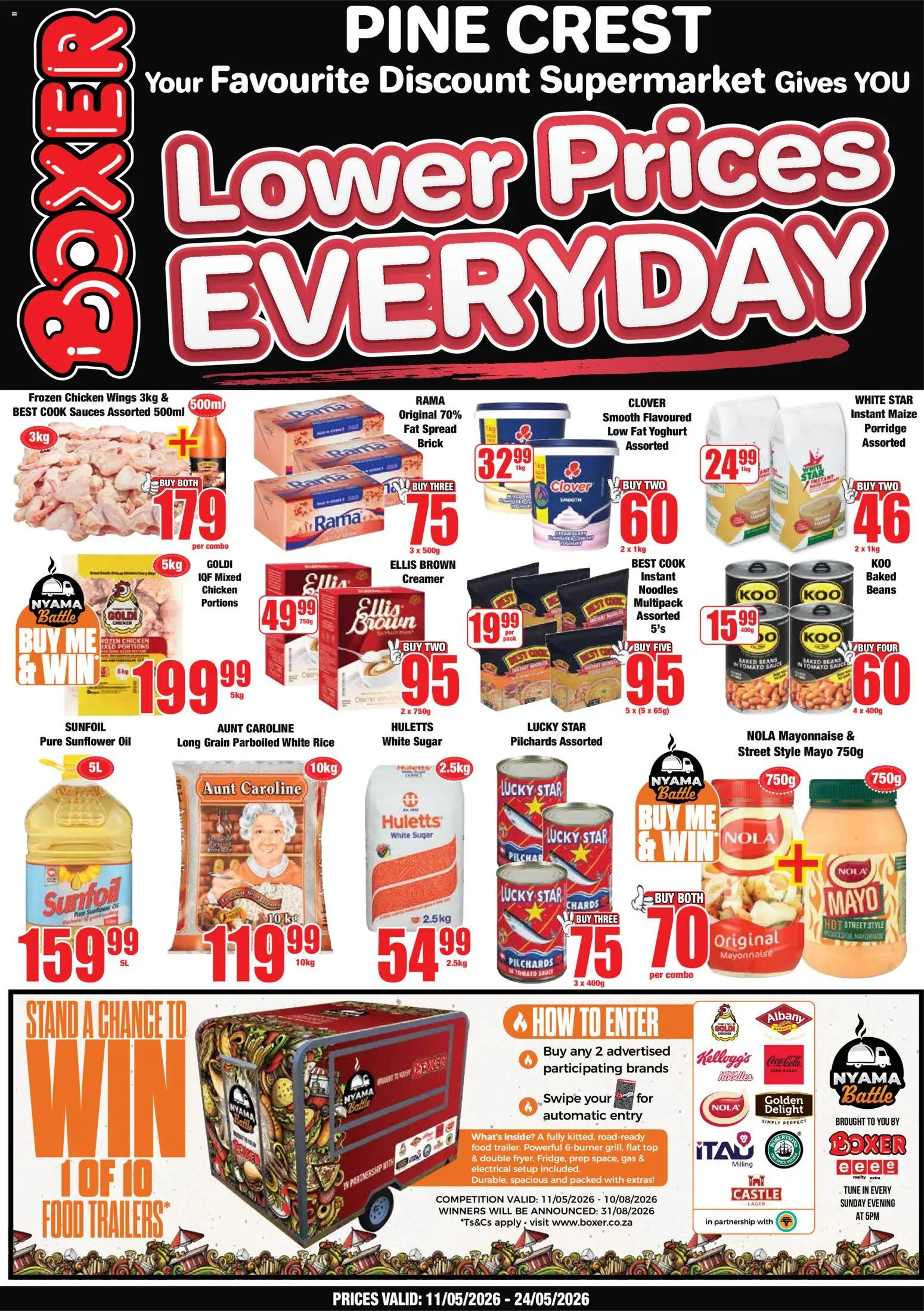 New Boxer catalogue – valid from 11.05.2026 | Page: 1 | Products: Creamer, Coffee, Mayonnaise, Sugar