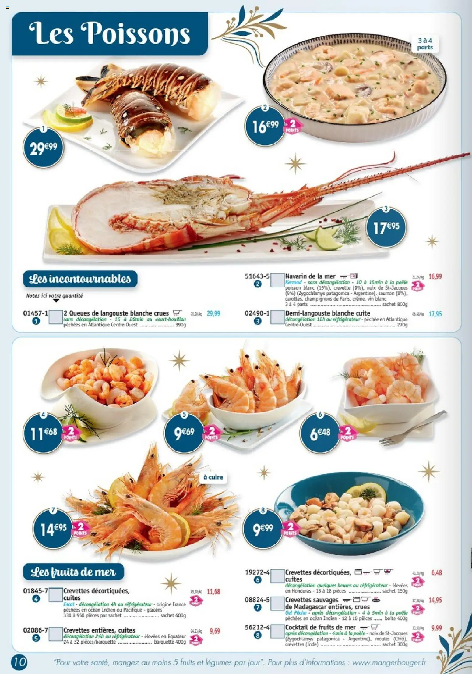 {H1} | Page: 10 | Produits: Poêle, Crevettes, Vin, Cocktail
