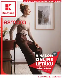 Kaufland SK Nonfood akciós újság - amely érvényes a következő dátumtól: 2026.10.22.