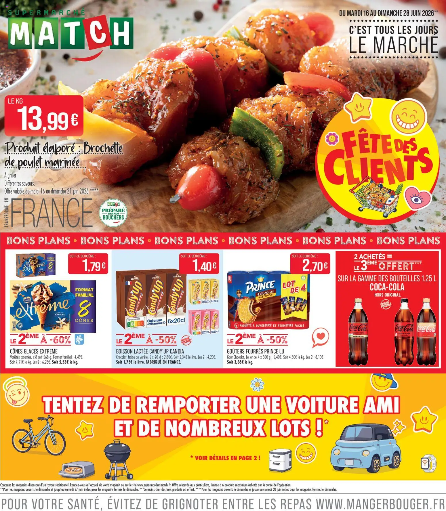 {H1} | Page: 1 | Produits: Fraise, Cônes, Coca cola, Chocolat