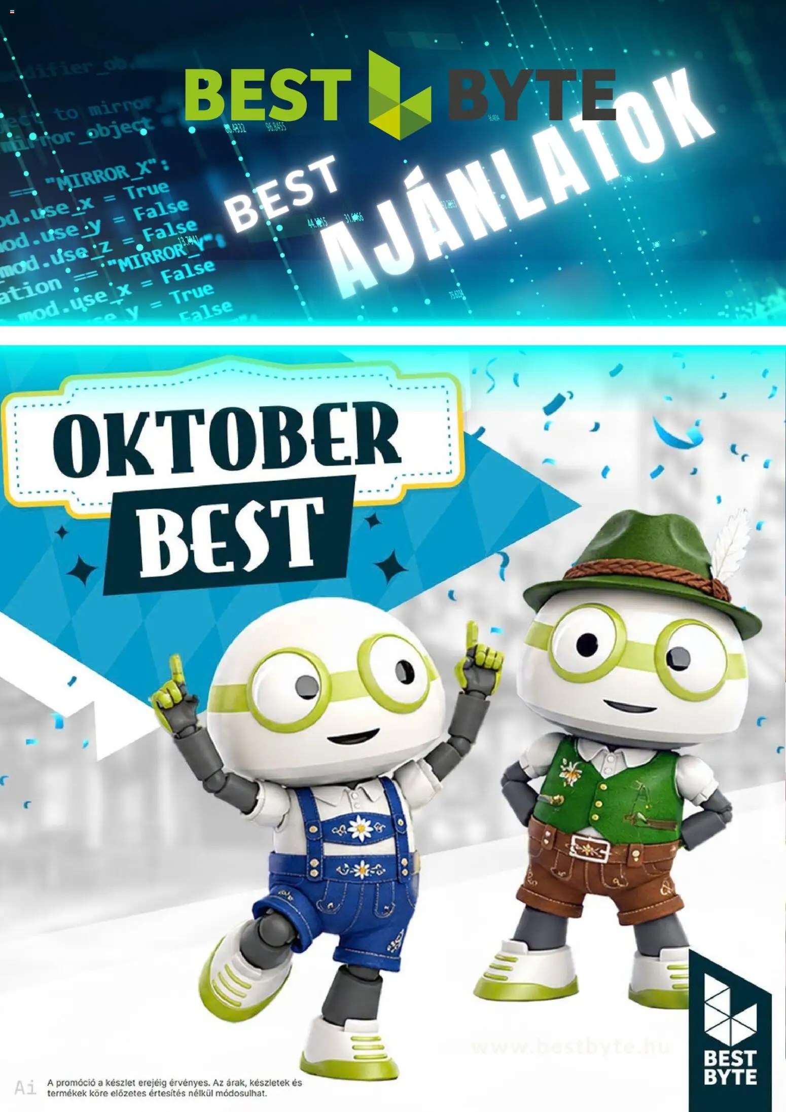 Best Byte akciós ujság - amely érvényes a következő dátumtól: 2026.10.09. | Oldal: 1