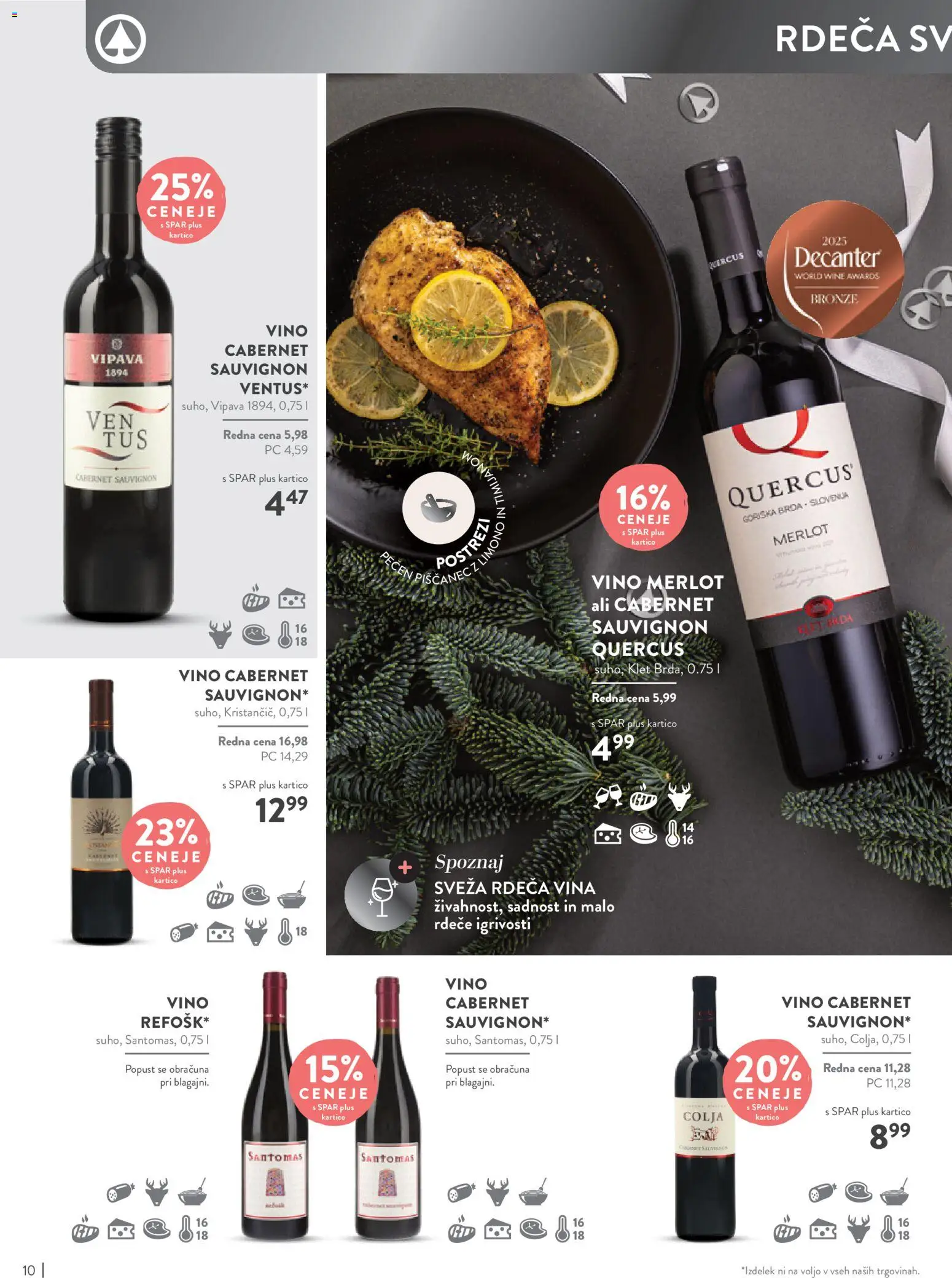 Novi Spar katalog ponudbe – veljaven od 05.11.2025 | Stran: 10 | Izdelki: Vino