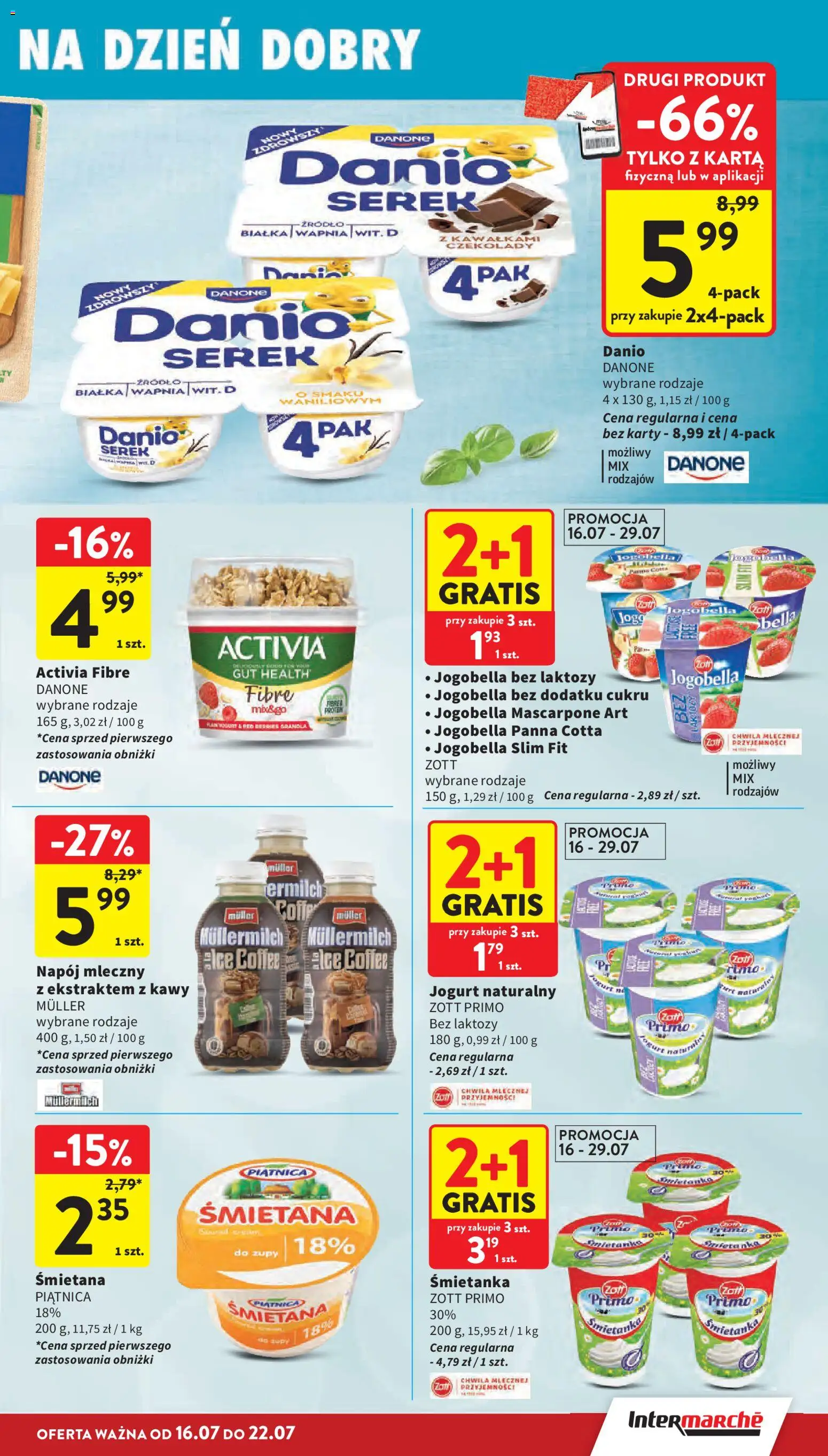 Intermarche gazetka od 16.07.2026 | Strona: 29 | Produkty: Granola, Mascarpone, Jogurt, Śmietana