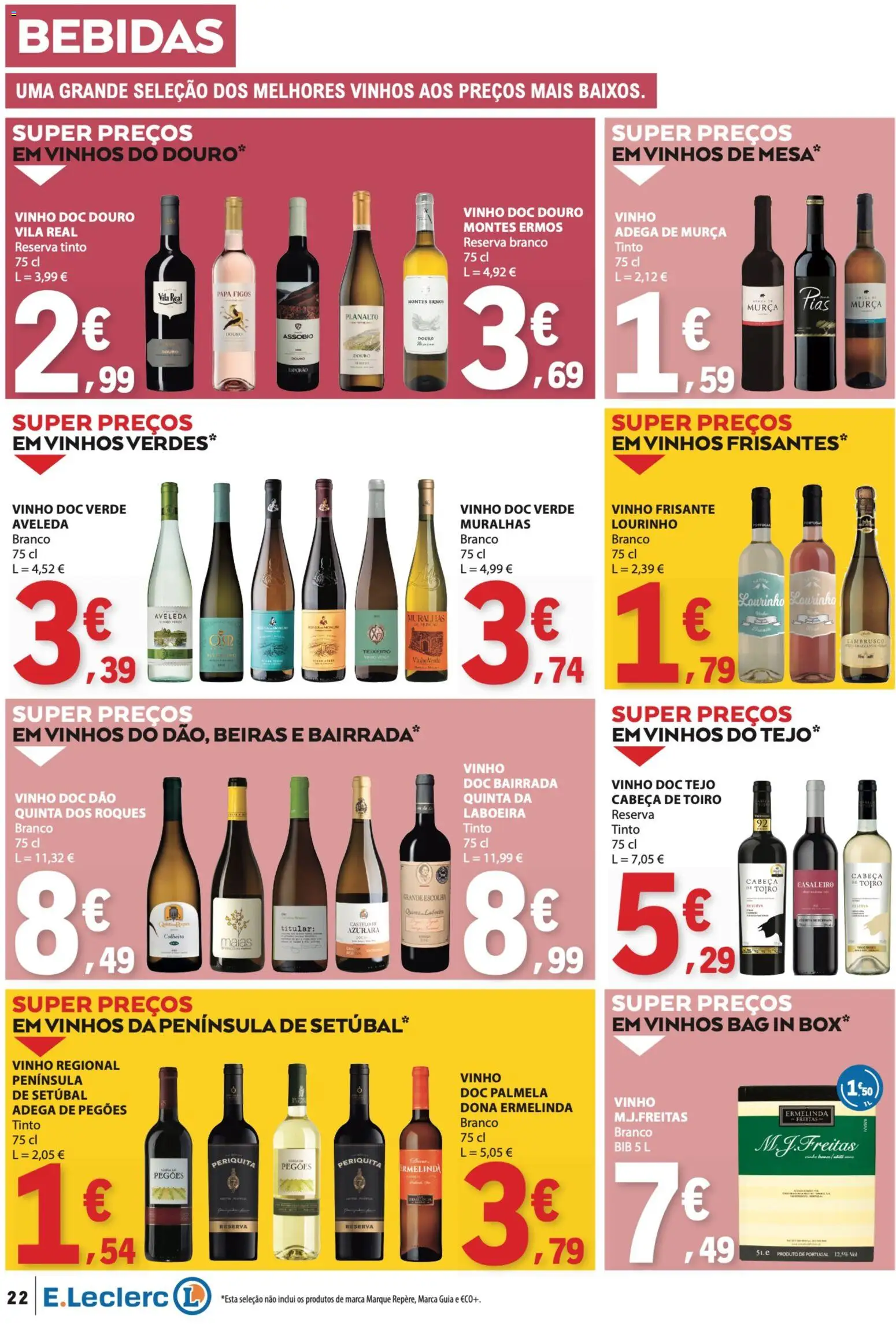 E.Leclerc folheto │ válido de 10/09/2026 | Página: 22 | Produtos: Figos, Mesa, Papa, Vinho