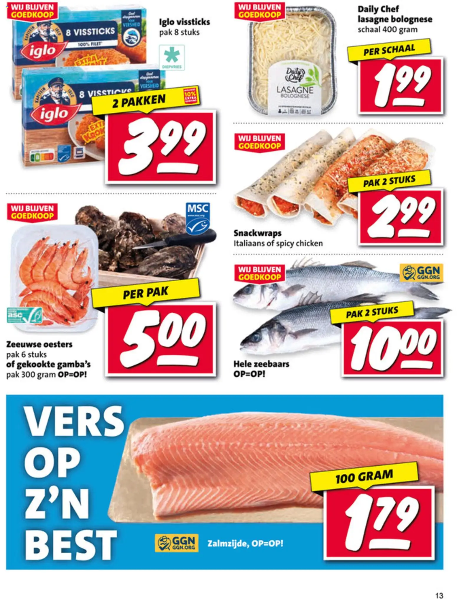 {H1} | Pagina: 13 | Producten: Schaal, Lasagne, Smart tv