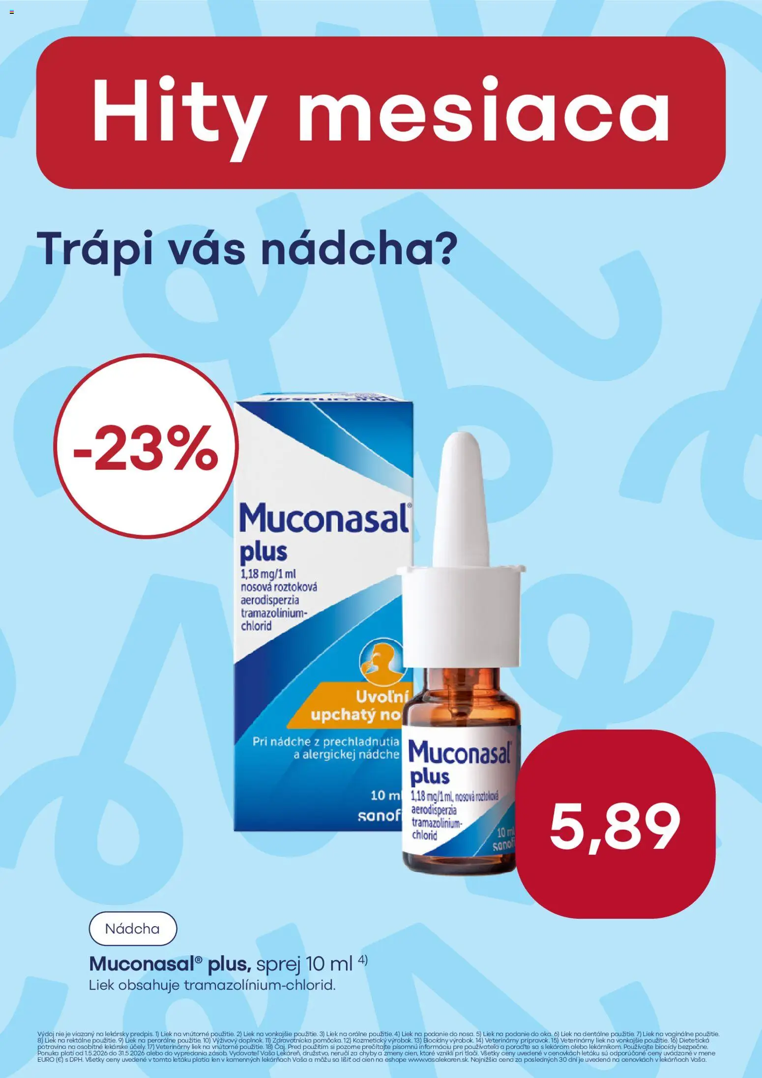 Nové Vaša lekáreň akcie – leták je platný od 01.05.2026 | Strana: 9