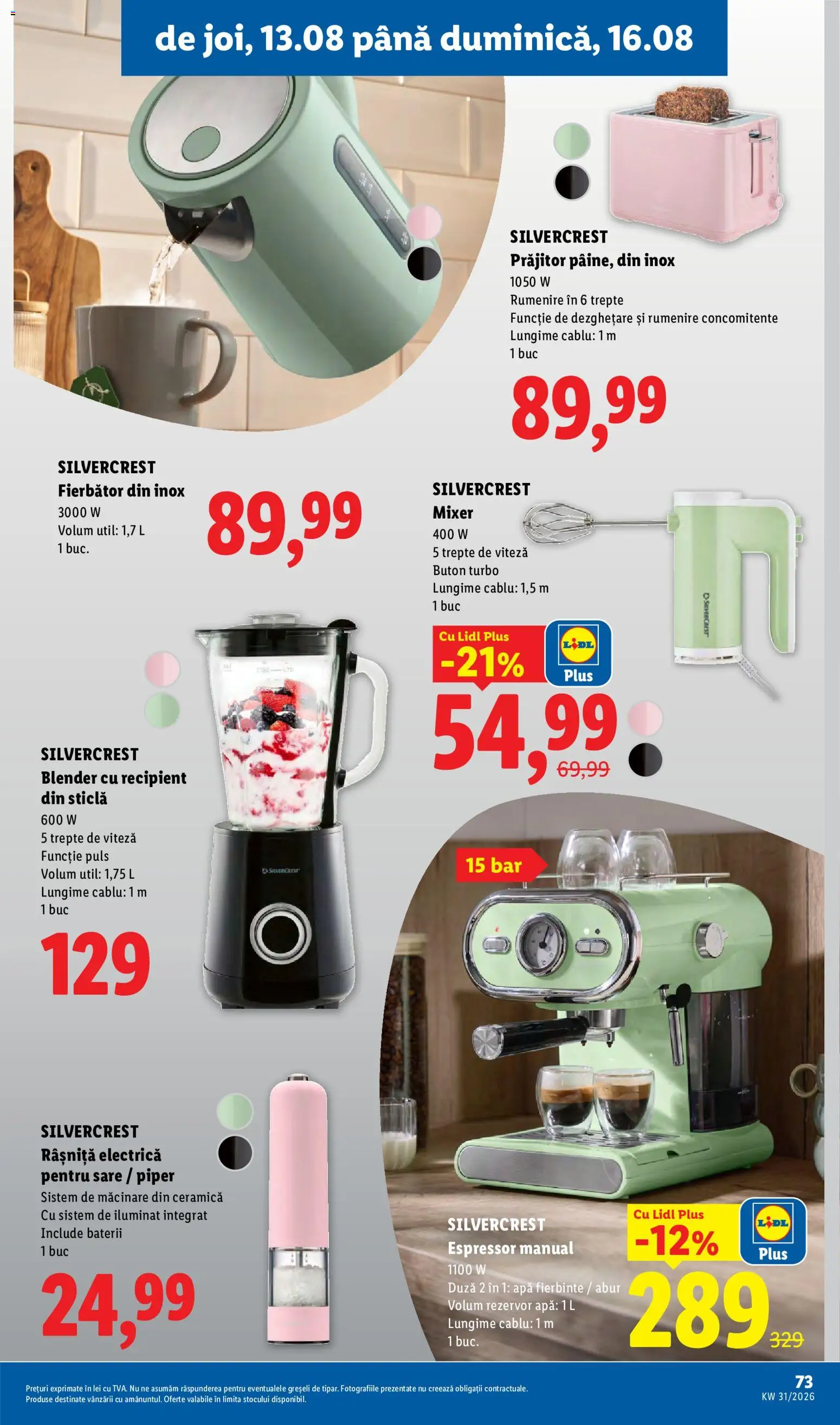 Noul catalog Lidl – valabil de la 10.08.2026 | Pagină: 73