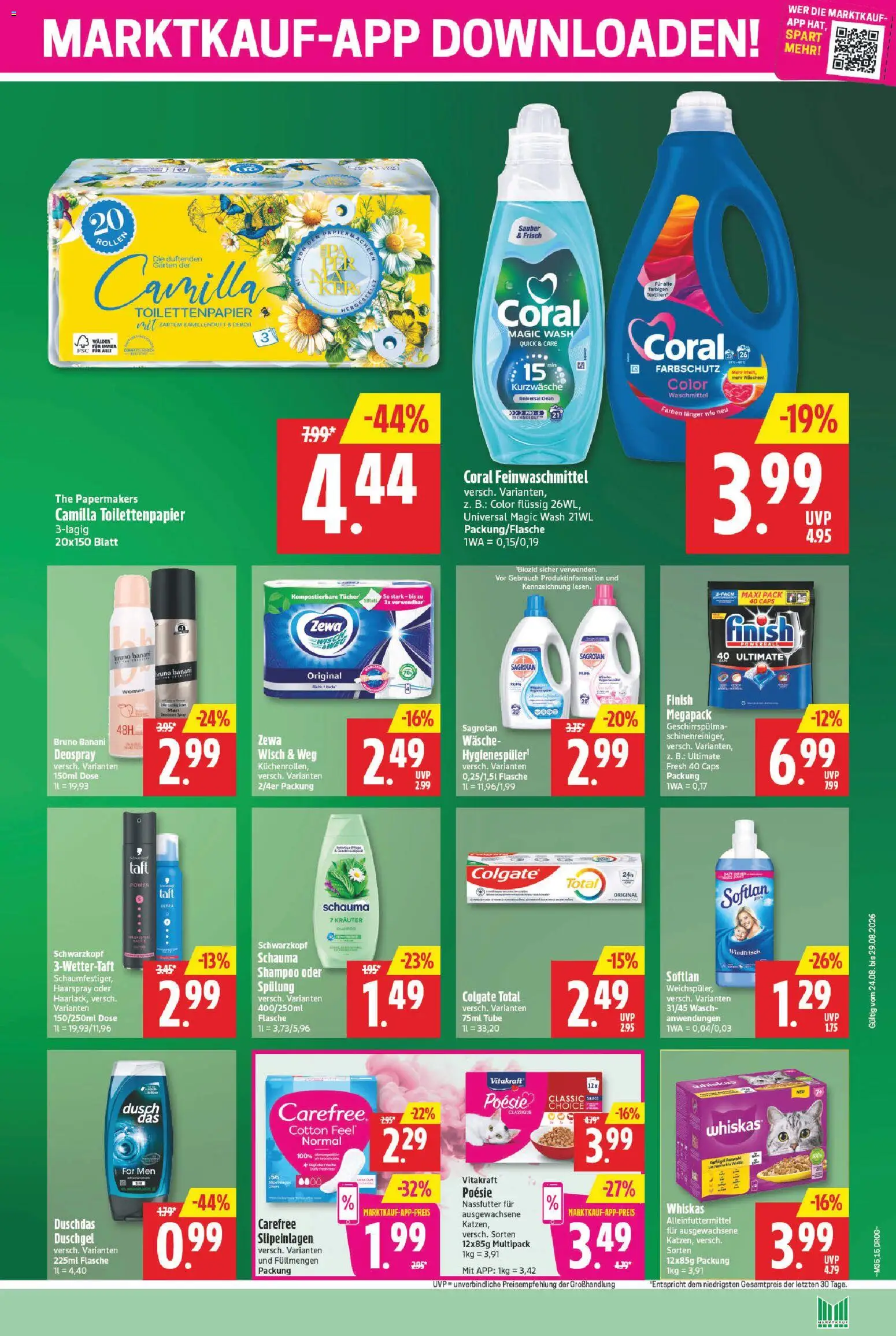 Marktkauf Prospekt – gültig ab 24.08.2026 | Seite: 17 | Produkte: Zewa, Duschdas, Waschmittel, Deospray