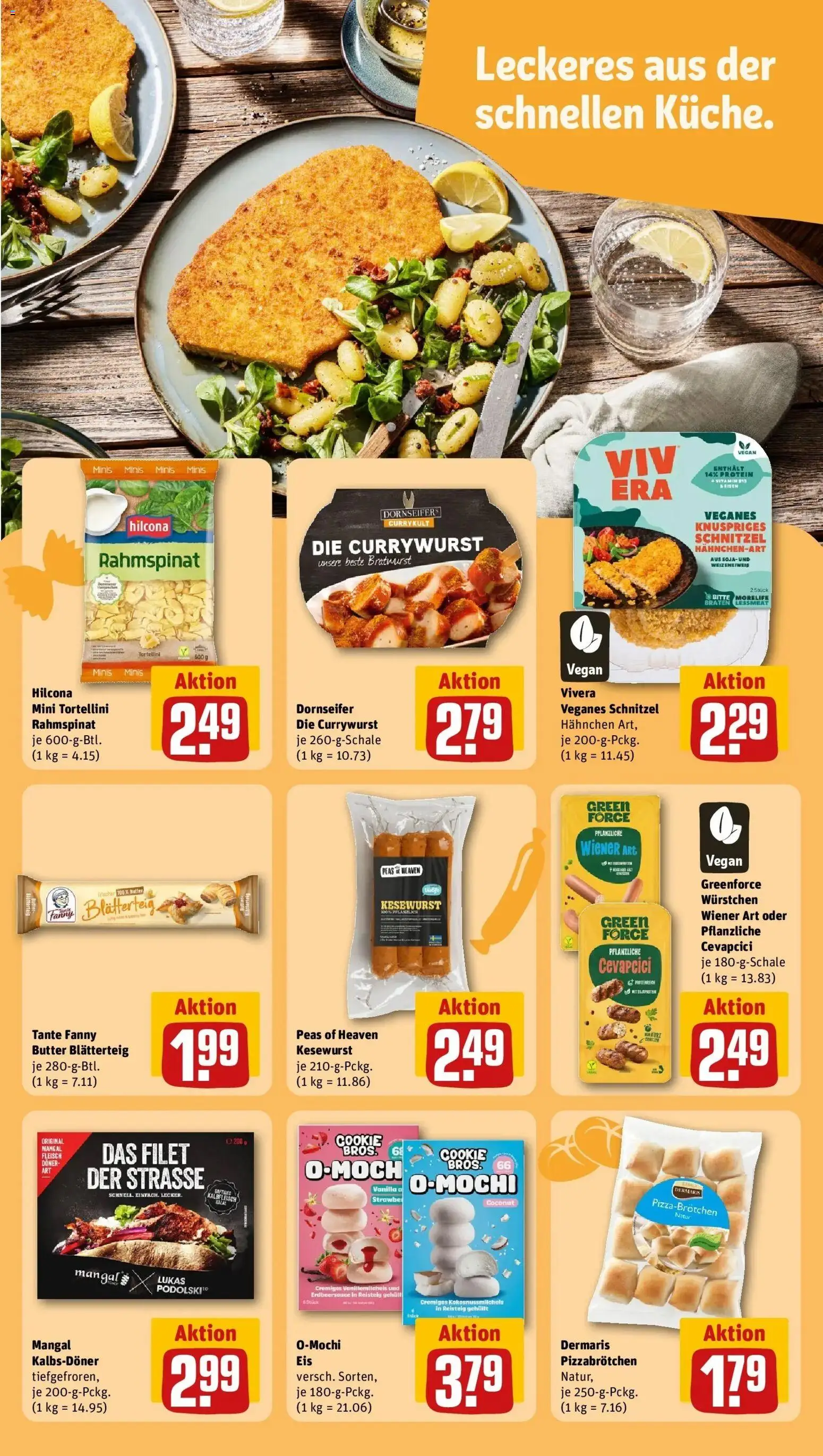 Rewe Prospekt Erftstadt / Lechenich – gültig ab 13.07.2026 | Seite: 15 | Produkte: Butter, Cevapcici, Schnitzel, Fleisch