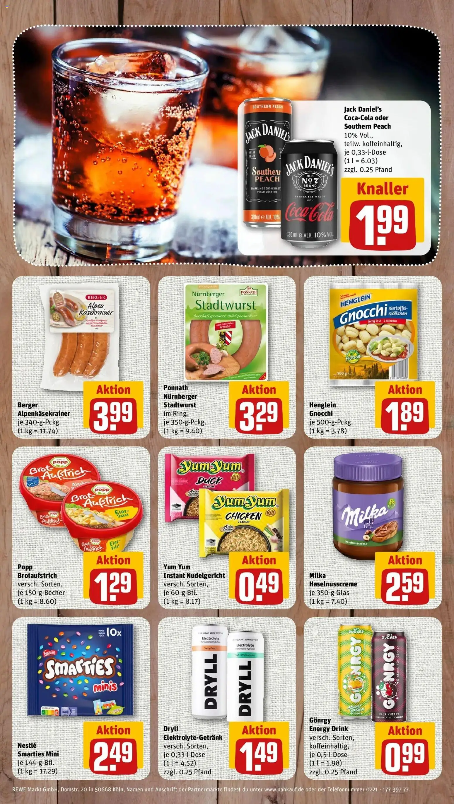 REWE Prospekt ab 26.10.2026 zum Blättern » Angebote | Seite: 9 | Produkte: Gnocchi, Cola, Milka, Zucker